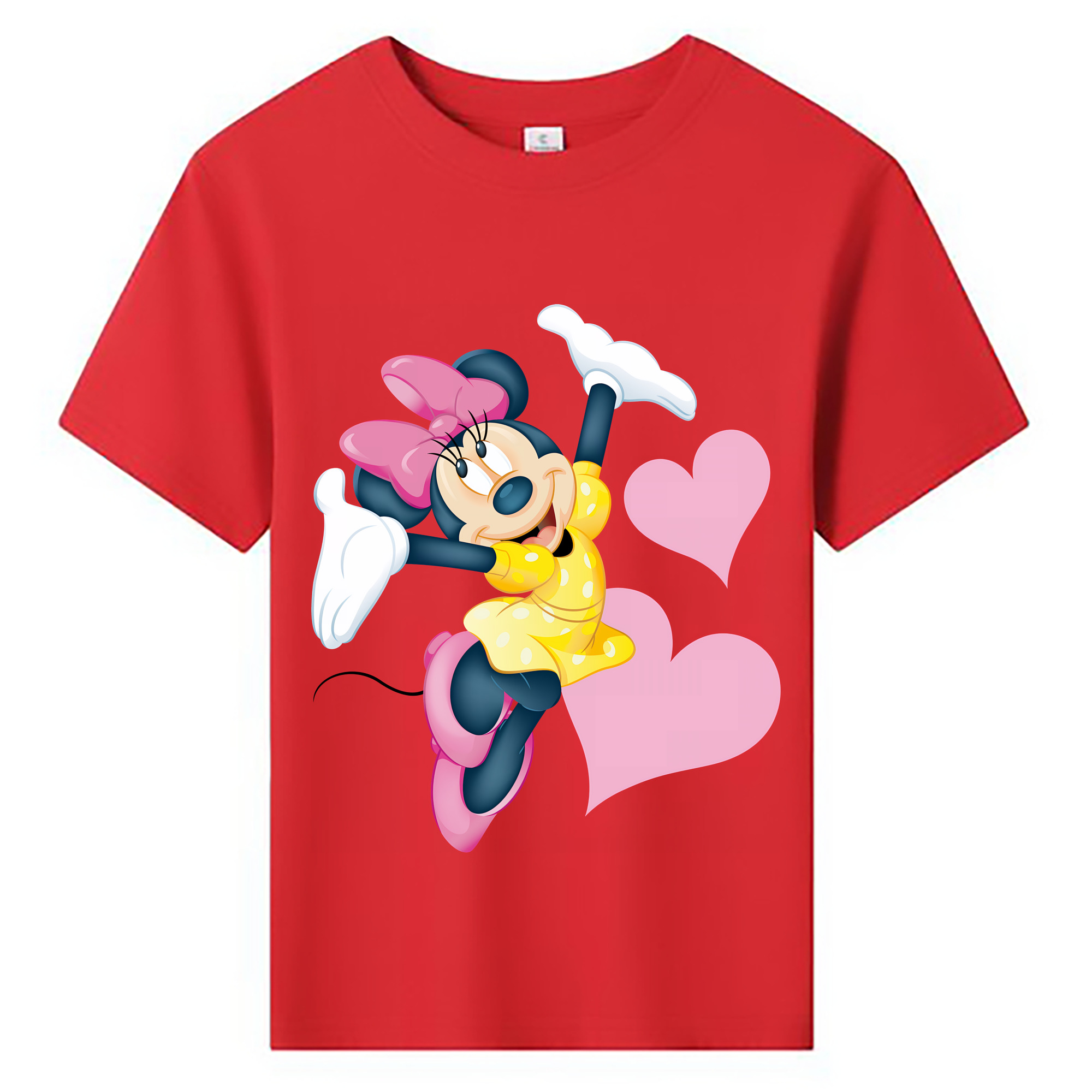 （画像用） ミッキーマウス Mickey Mouse 綿100％キッズTシャツ（フロントプリント）