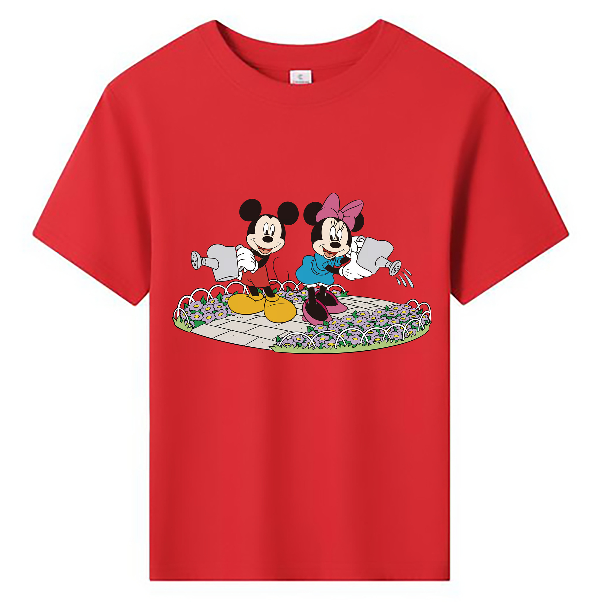 ミッキーマウス Mickey Mouse 綿100％キッズTシャツ（フロントプリント）