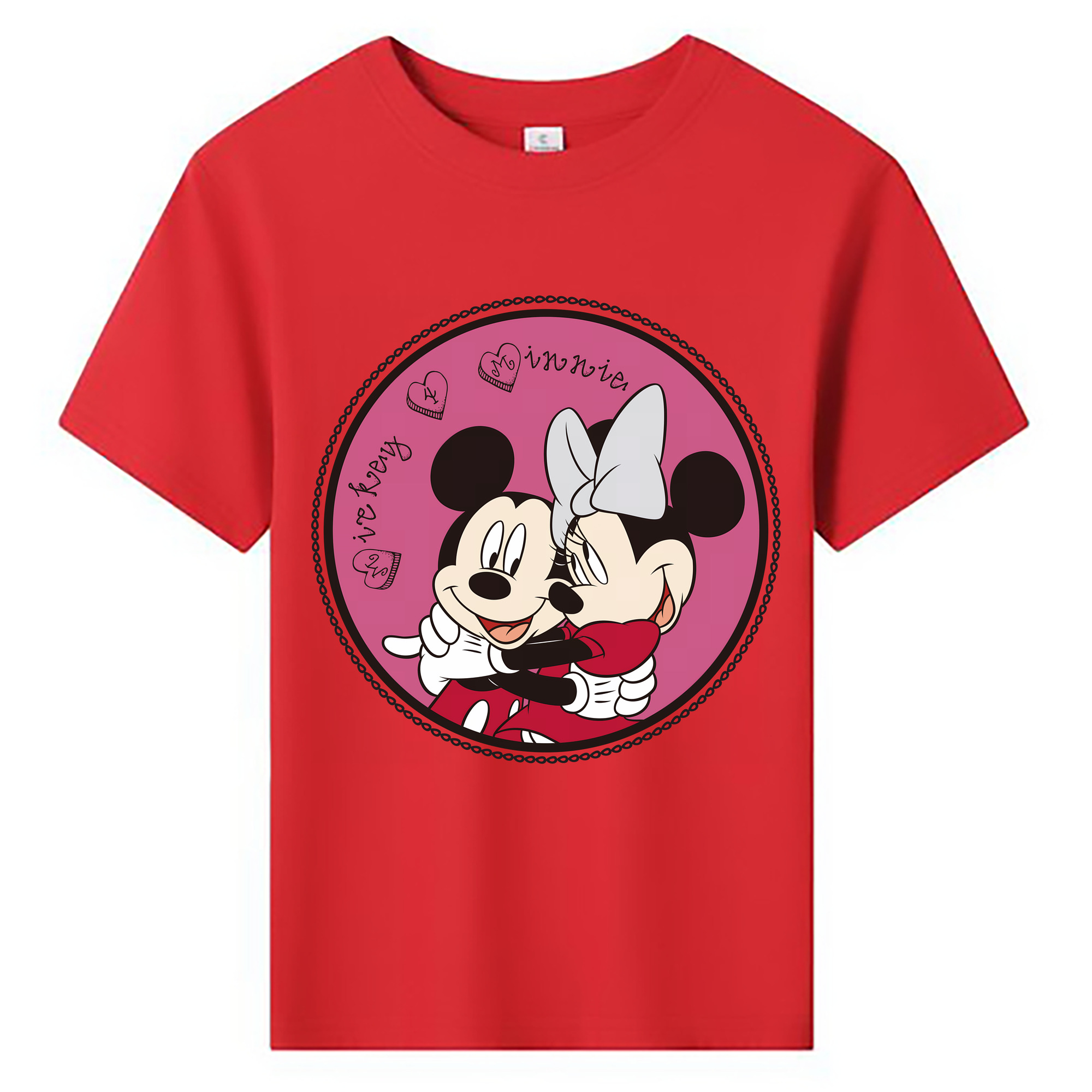 ミッキーマウス Mickey Mouse 綿100％キッズTシャツ（フロントプリント）