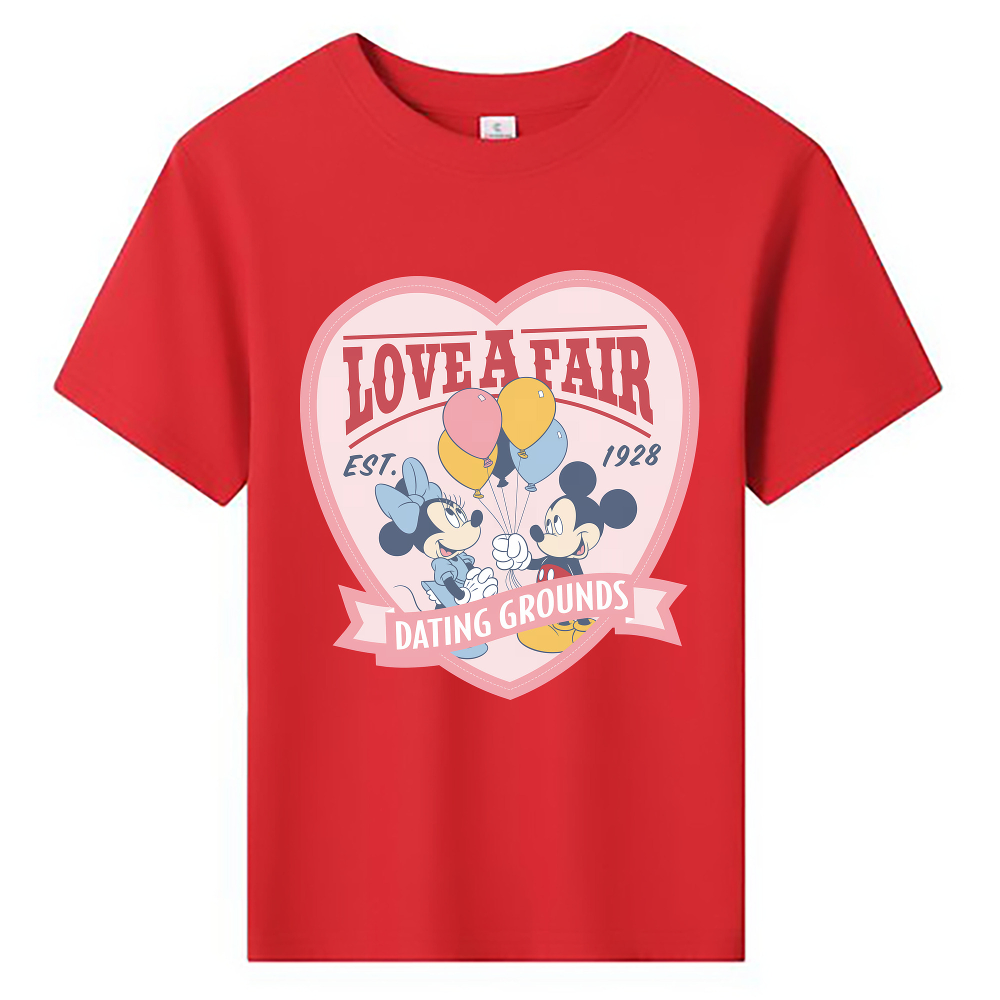 （画像用） ミッキーマウス Mickey Mouse 綿100％キッズTシャツ（フロントプリント）
