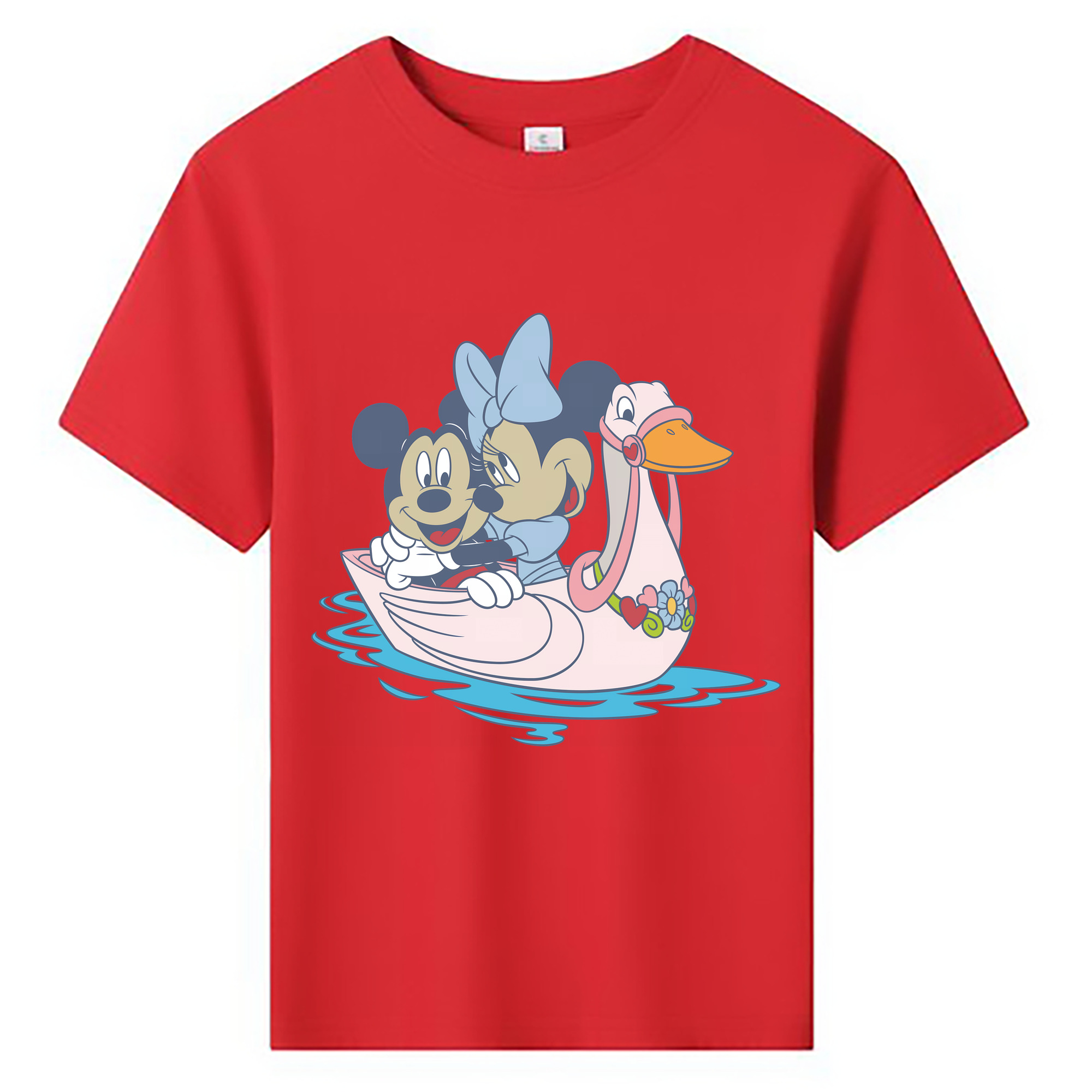 （画像用） ミッキーマウス Mickey Mouse 綿100％キッズTシャツ（フロントプリント）