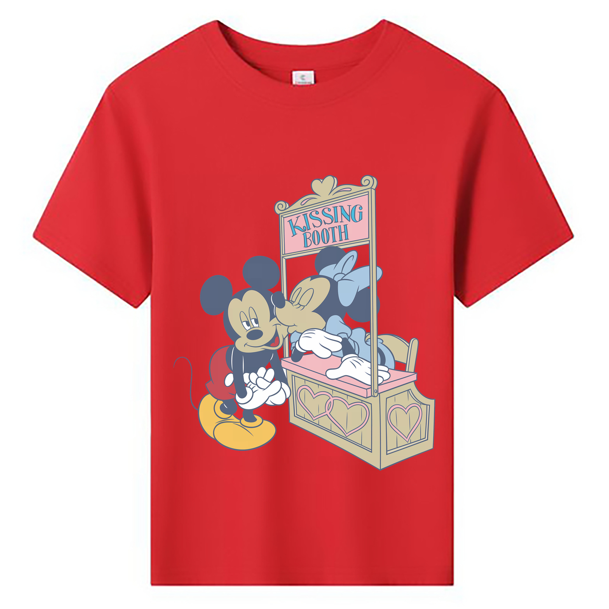 （画像用） ミッキーマウス Mickey Mouse 綿100％キッズTシャツ（フロントプリント）