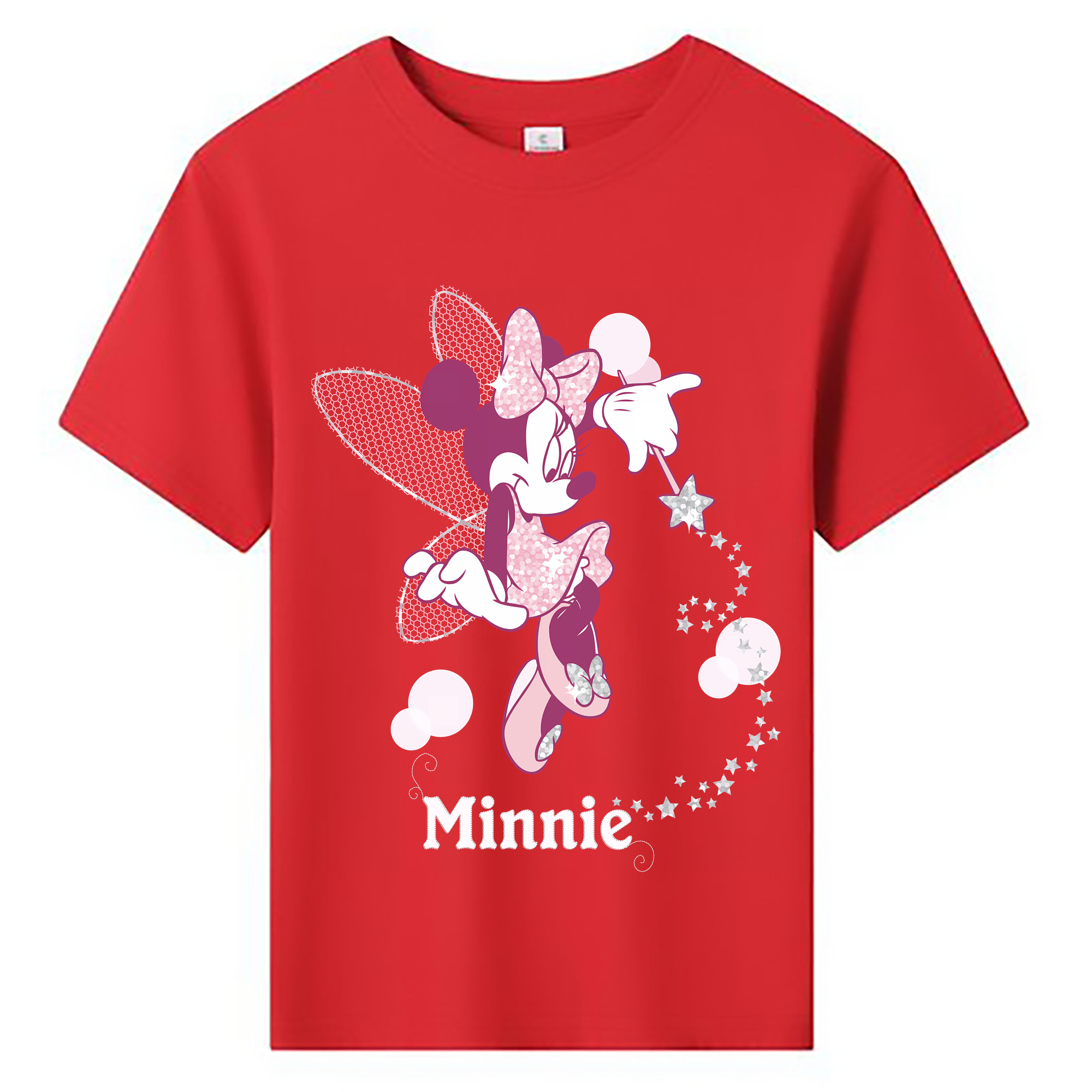 （画像用） ミッキーマウス Mickey Mouse 綿100％キッズTシャツ（フロントプリント）