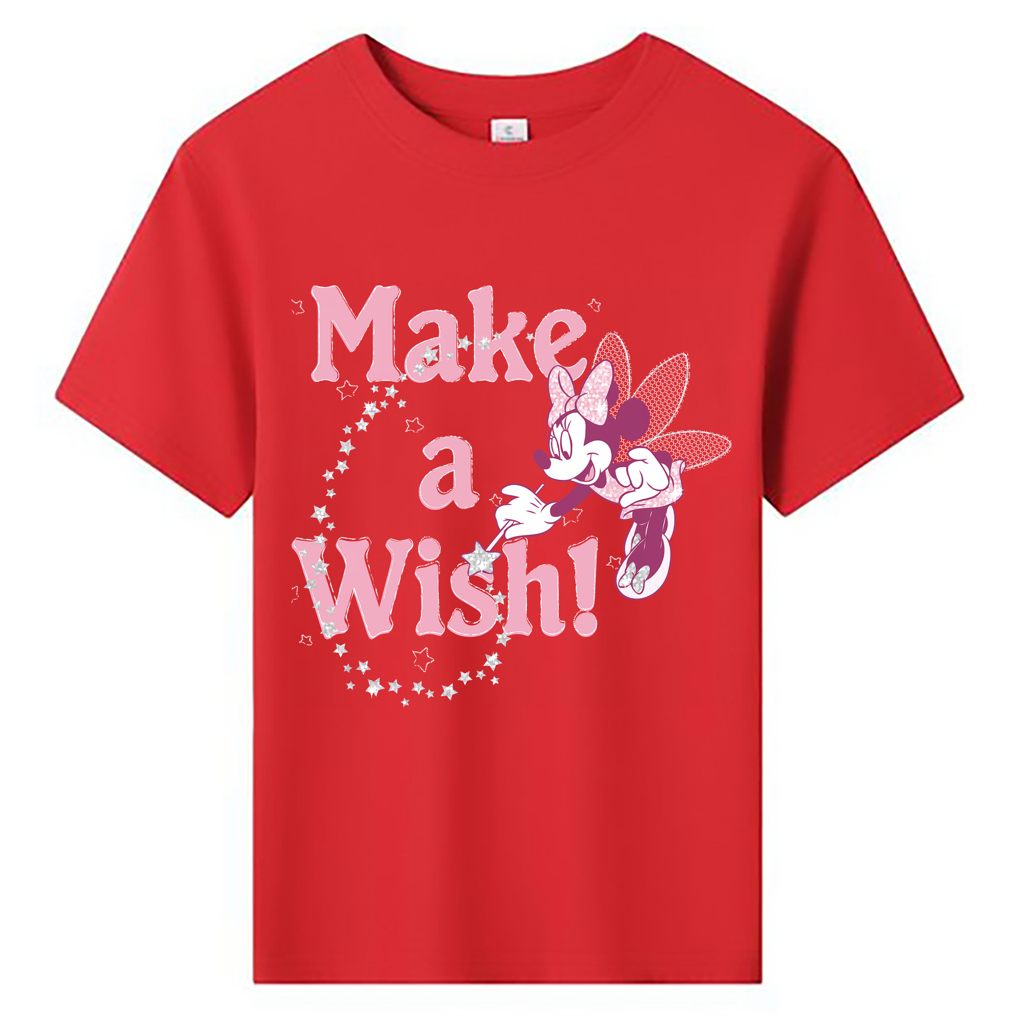 （画像用） ミッキーマウス Mickey Mouse 綿100％キッズTシャツ（フロントプリント）