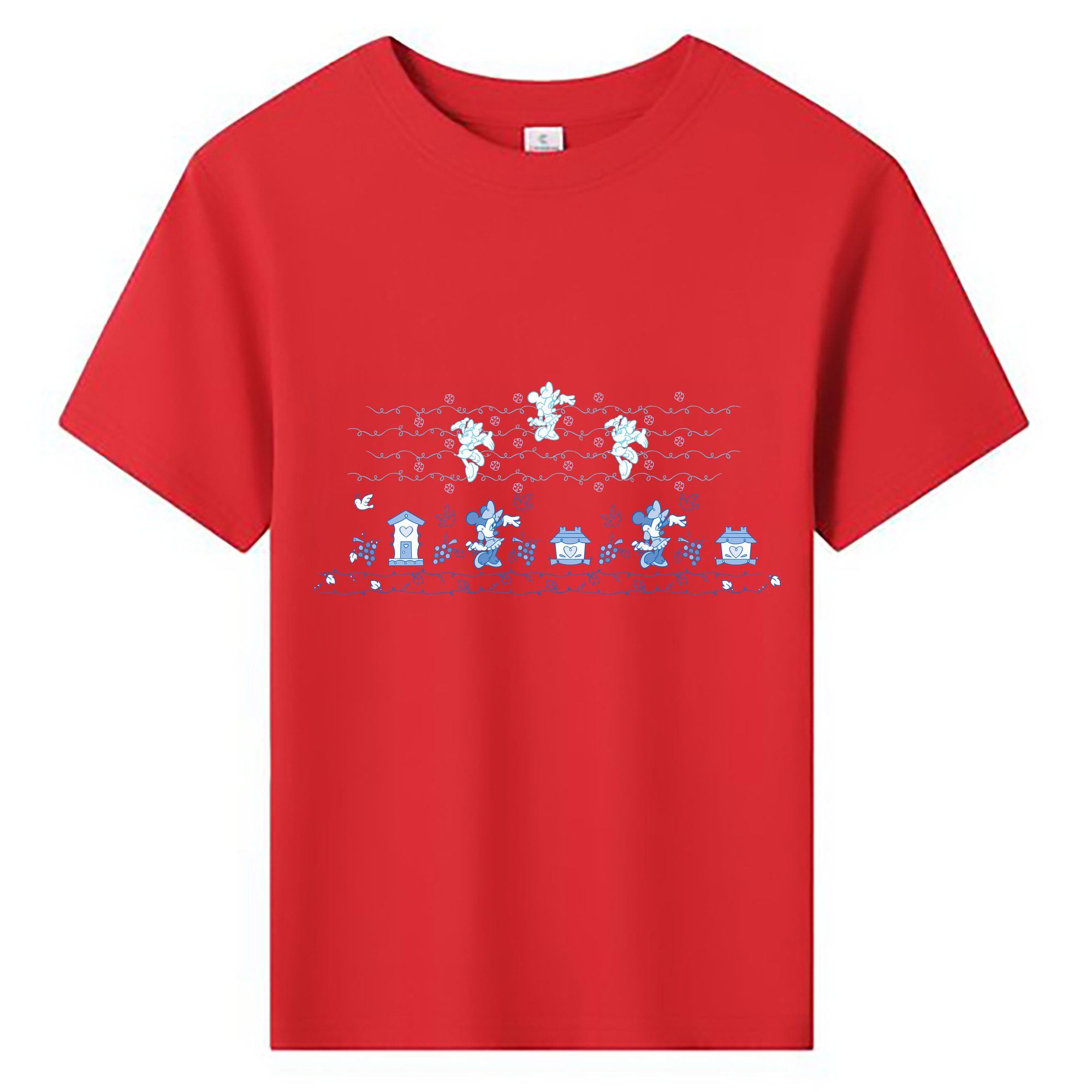 （画像用） ミッキーマウス Mickey Mouse 綿100％キッズTシャツ（フロントプリント）