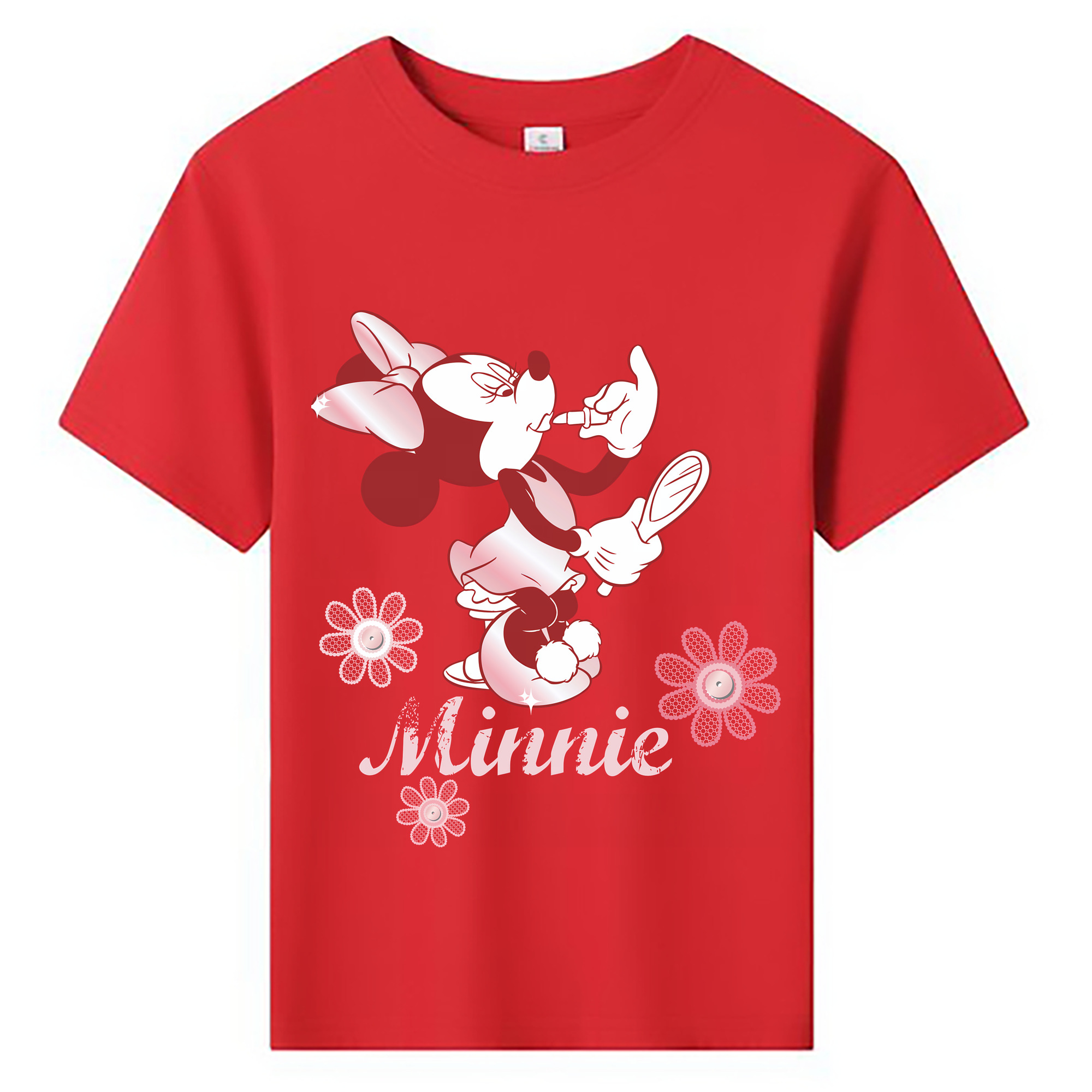 （画像用） ミッキーマウス Mickey Mouse 綿100％キッズTシャツ（フロントプリント）