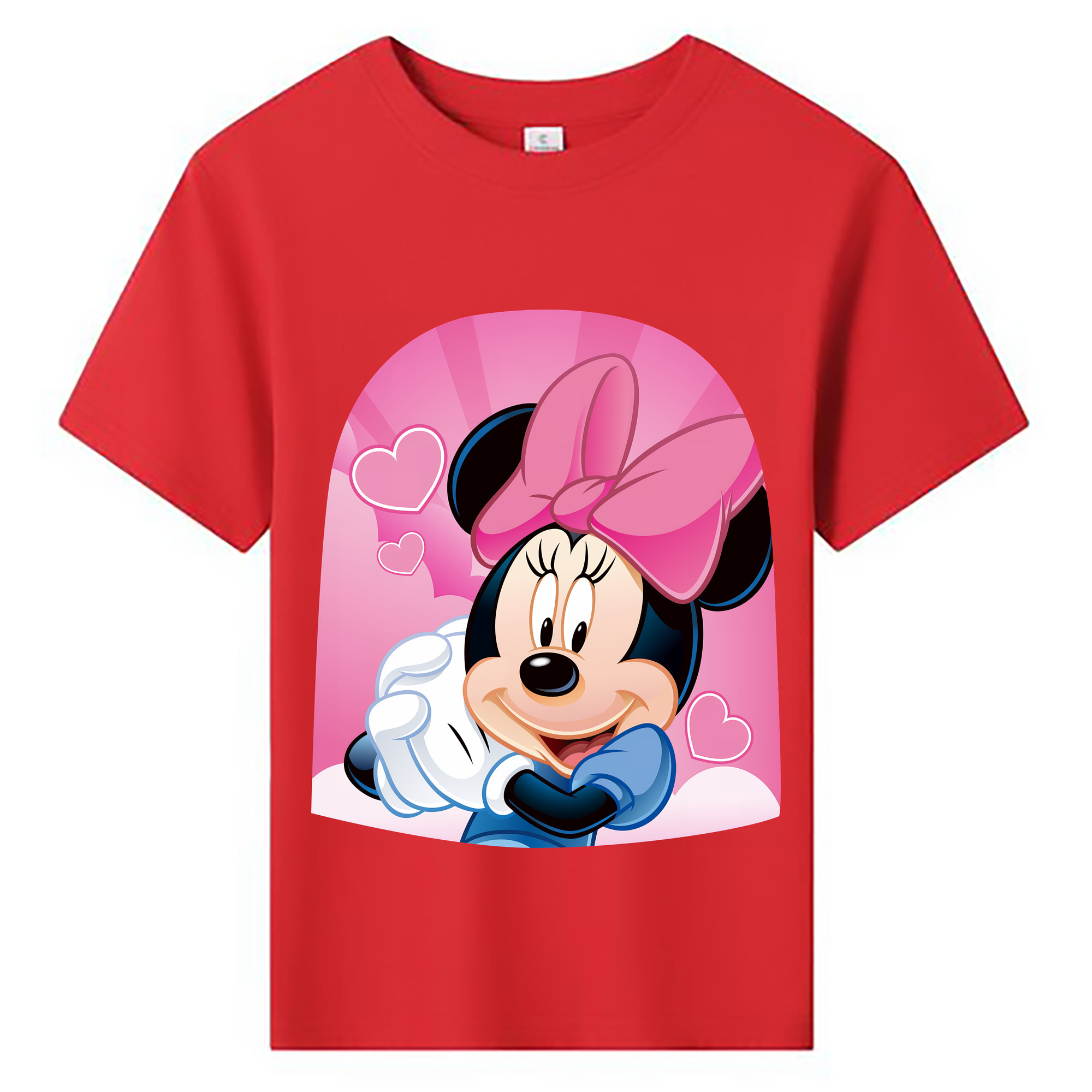 （画像用） ミッキーマウス Mickey Mouse 綿100％キッズTシャツ（フロントプリント）