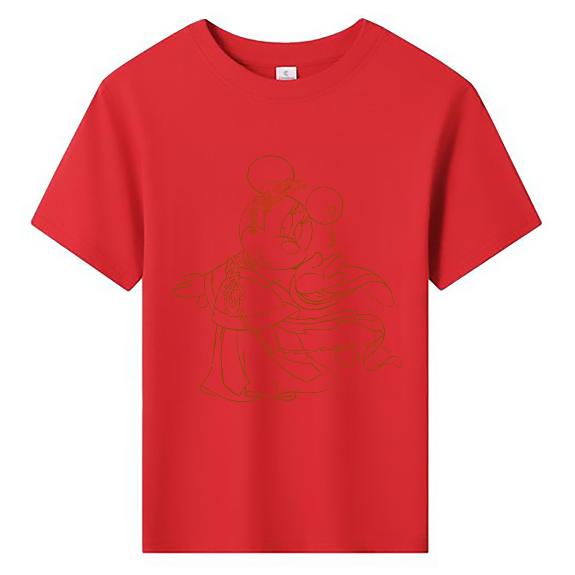 （画像用） ミッキーマウス Mickey Mouse 綿100％キッズTシャツ（フロントプリント）