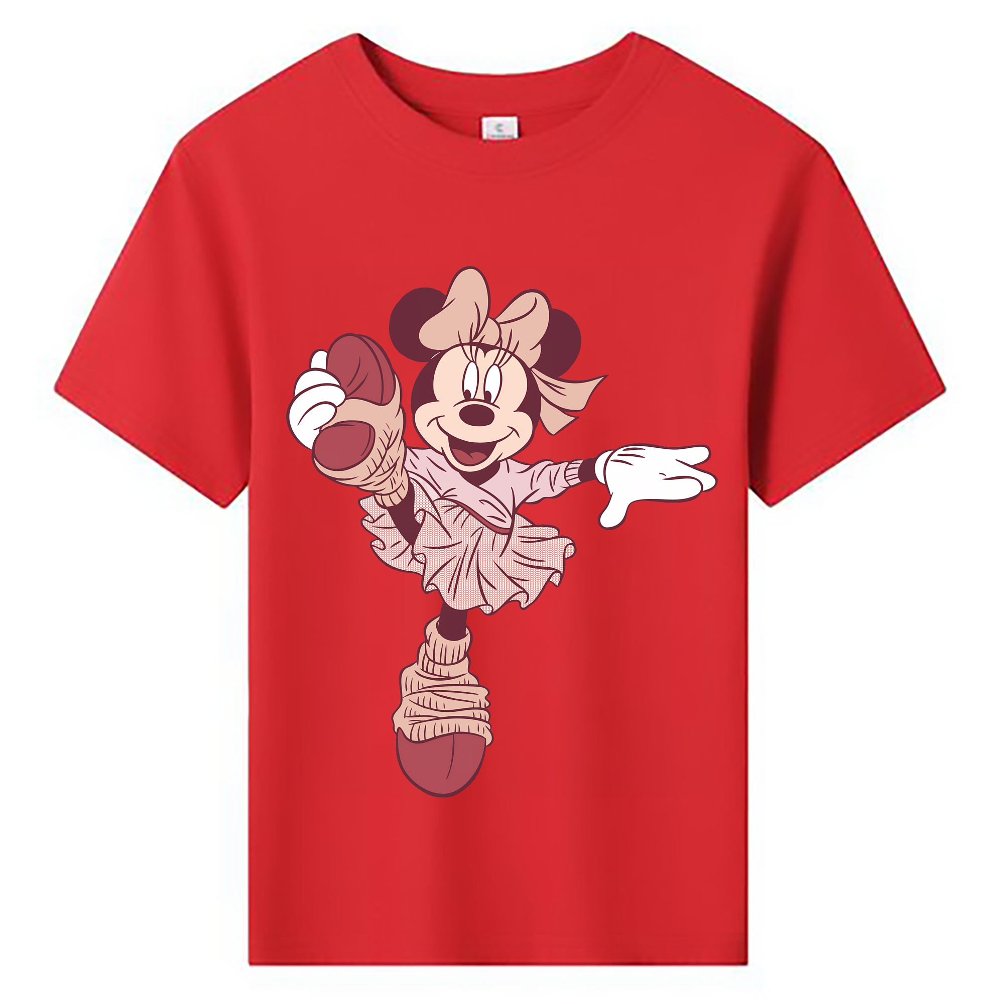 （画像用） ミッキーマウス Mickey Mouse 綿100％キッズTシャツ（フロントプリント）