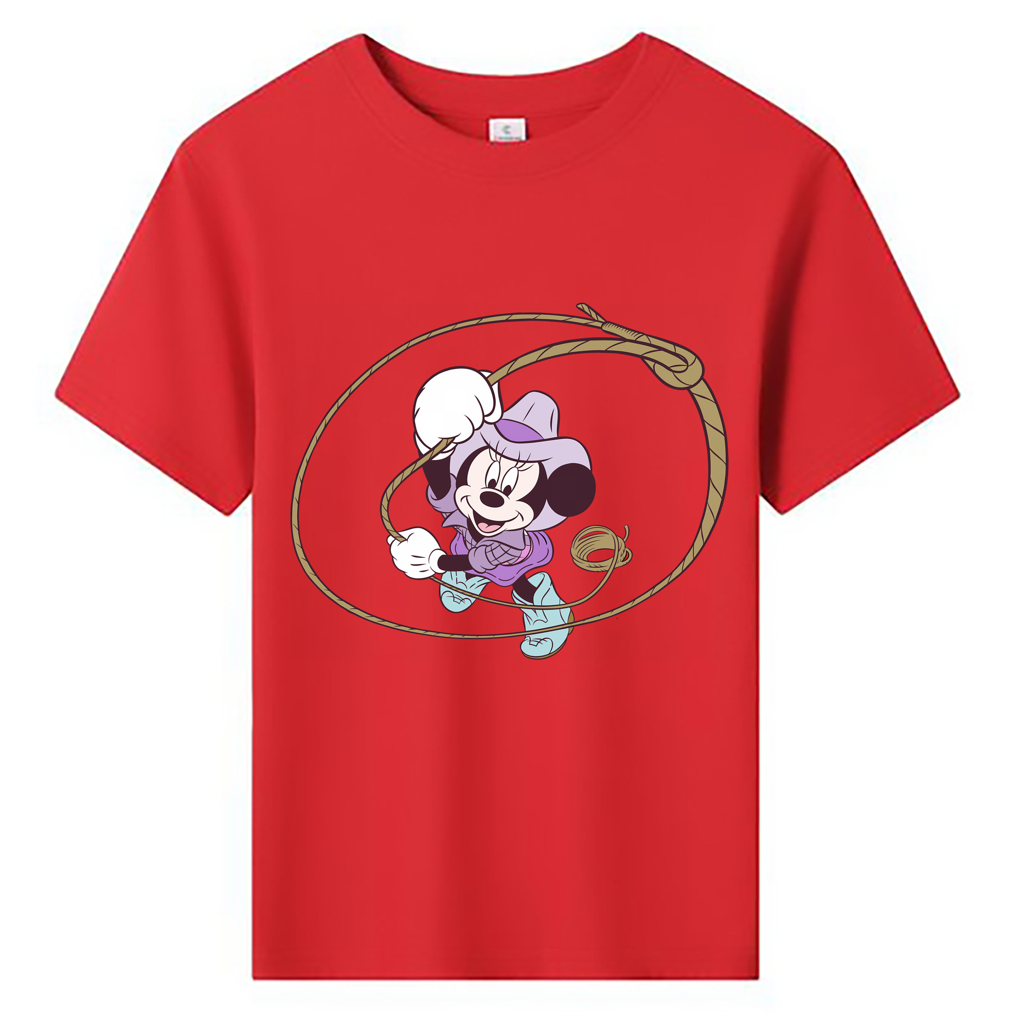 （画像用） ミッキーマウス Mickey Mouse 綿100％キッズTシャツ（フロントプリント）