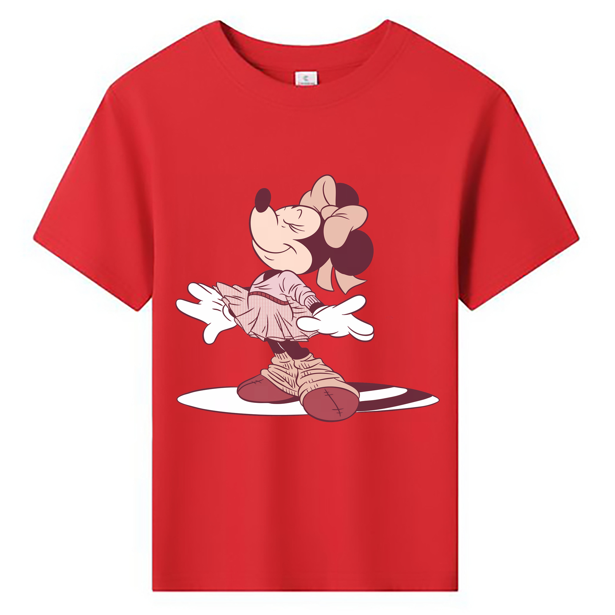 （画像用） ミッキーマウス Mickey Mouse 綿100％キッズTシャツ（フロントプリント）