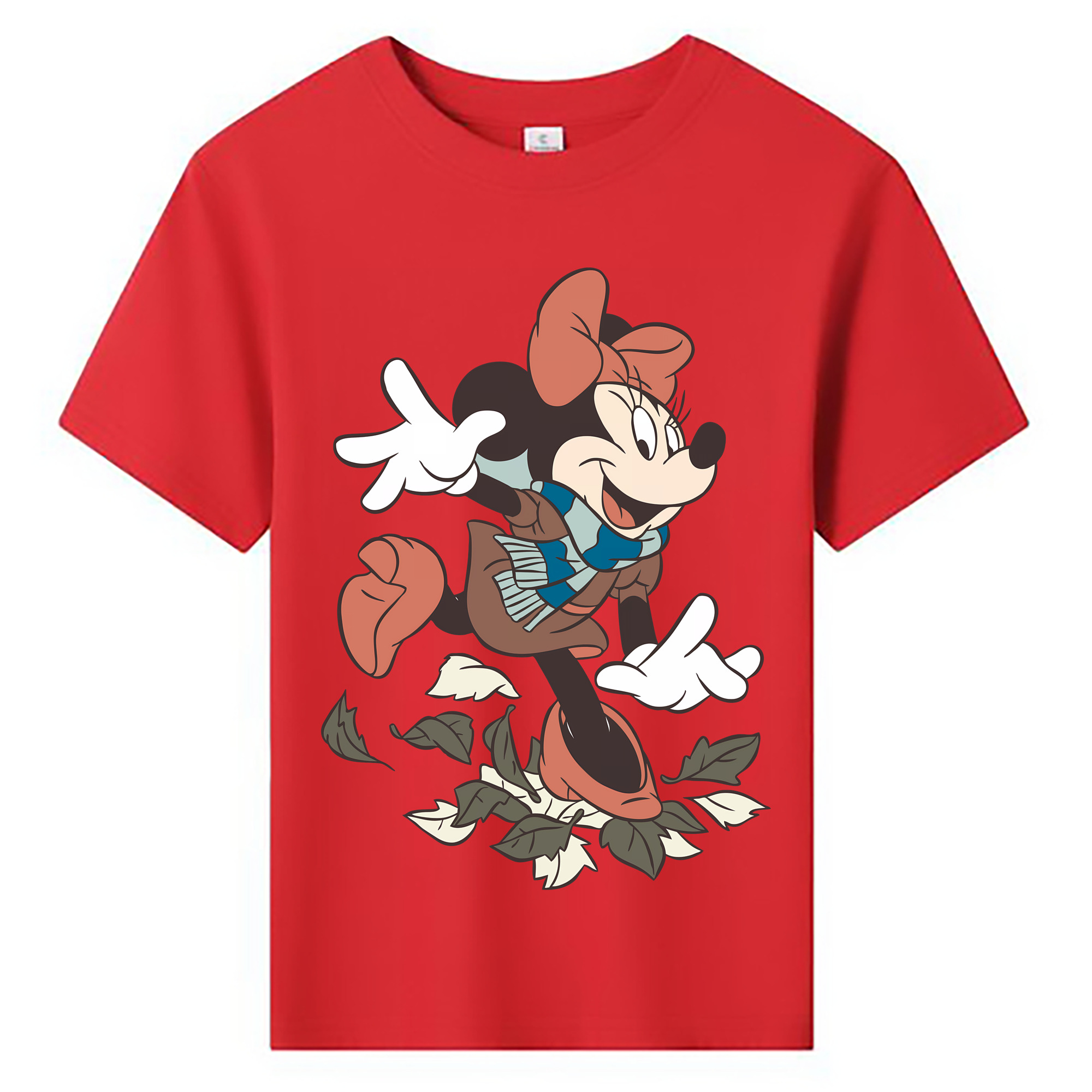 （画像用） ミッキーマウス Mickey Mouse 綿100％キッズTシャツ（フロントプリント）