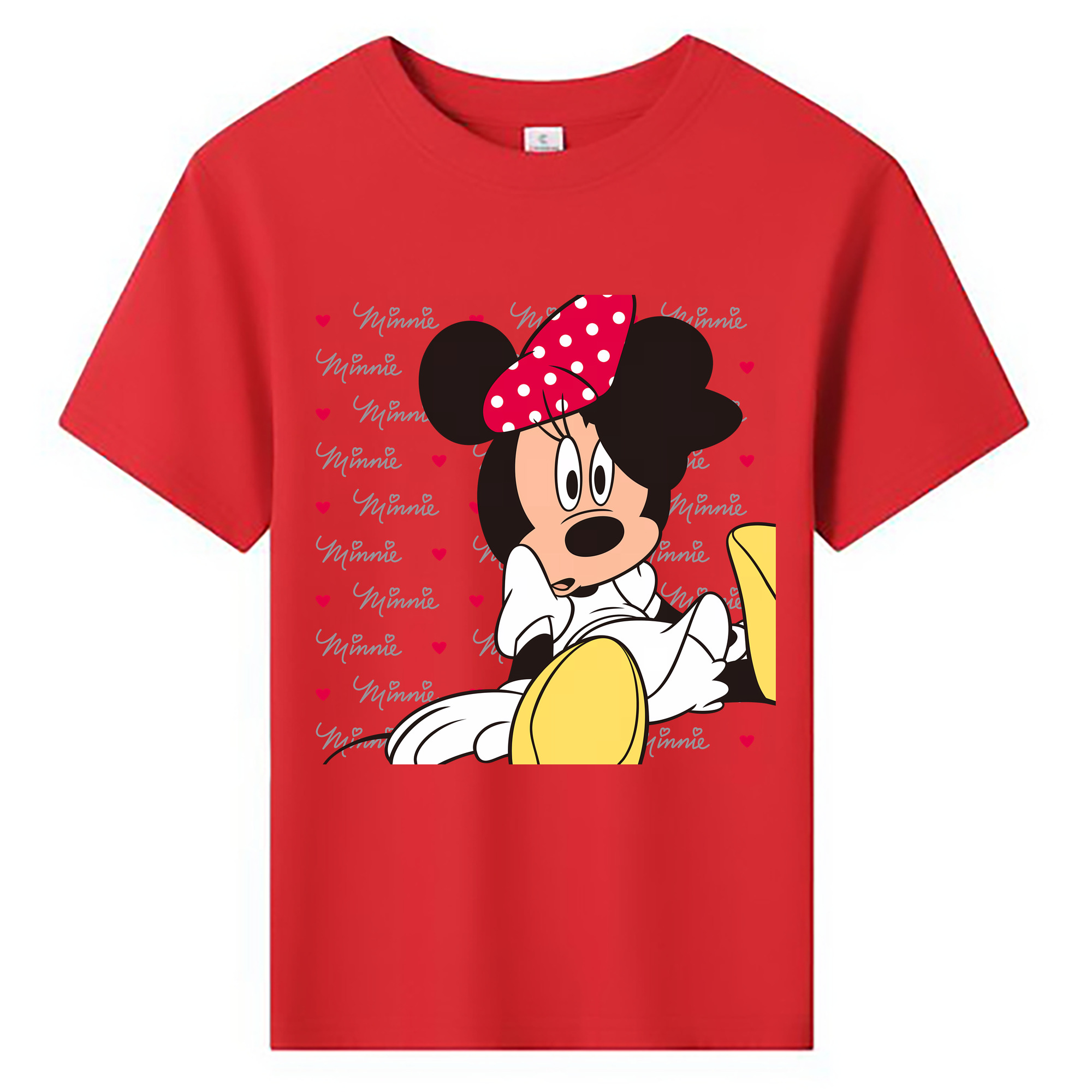 （画像用） ミッキーマウス Mickey Mouse 綿100％キッズTシャツ（フロントプリント）