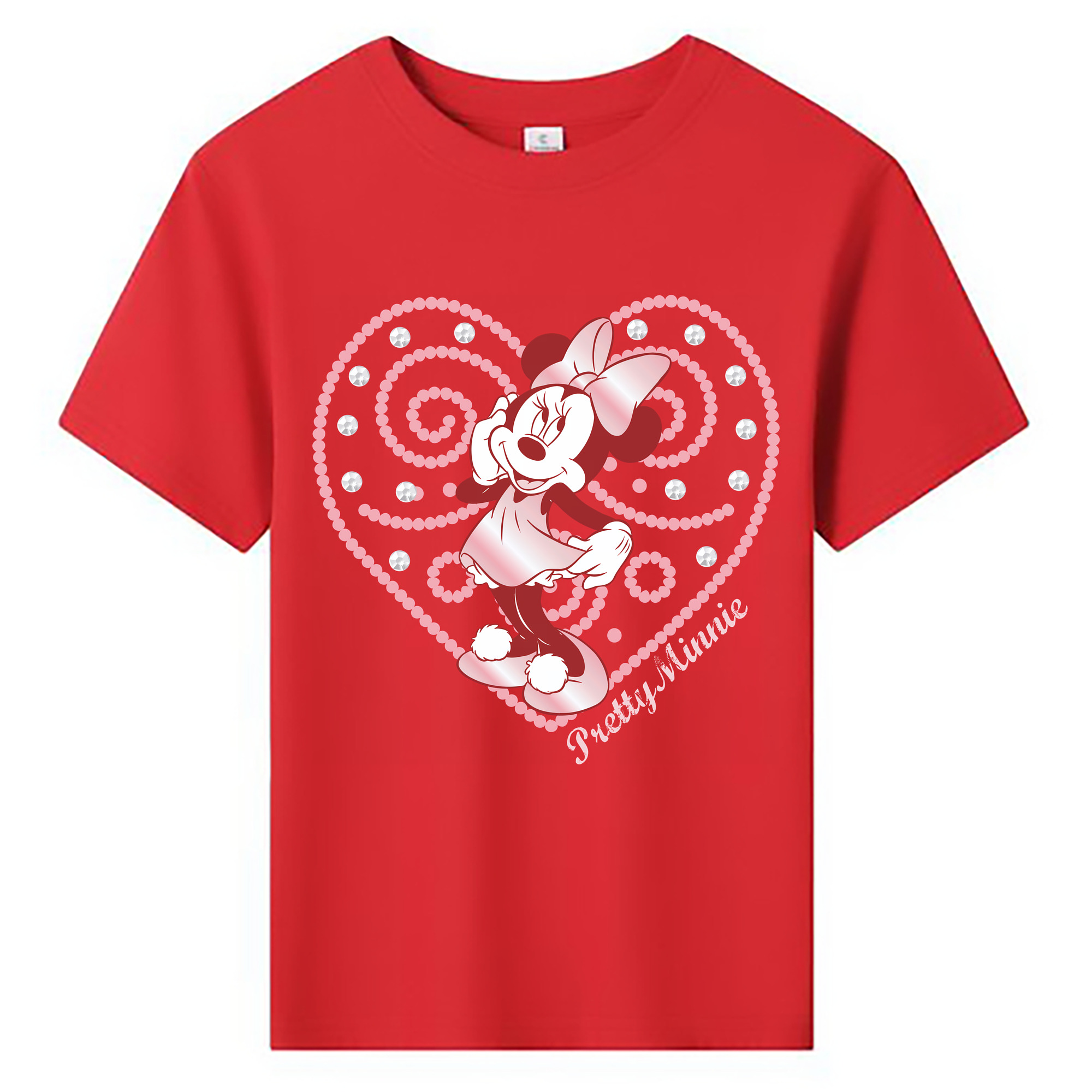 （画像用） ミッキーマウス Mickey Mouse 綿100％キッズTシャツ（フロントプリント）