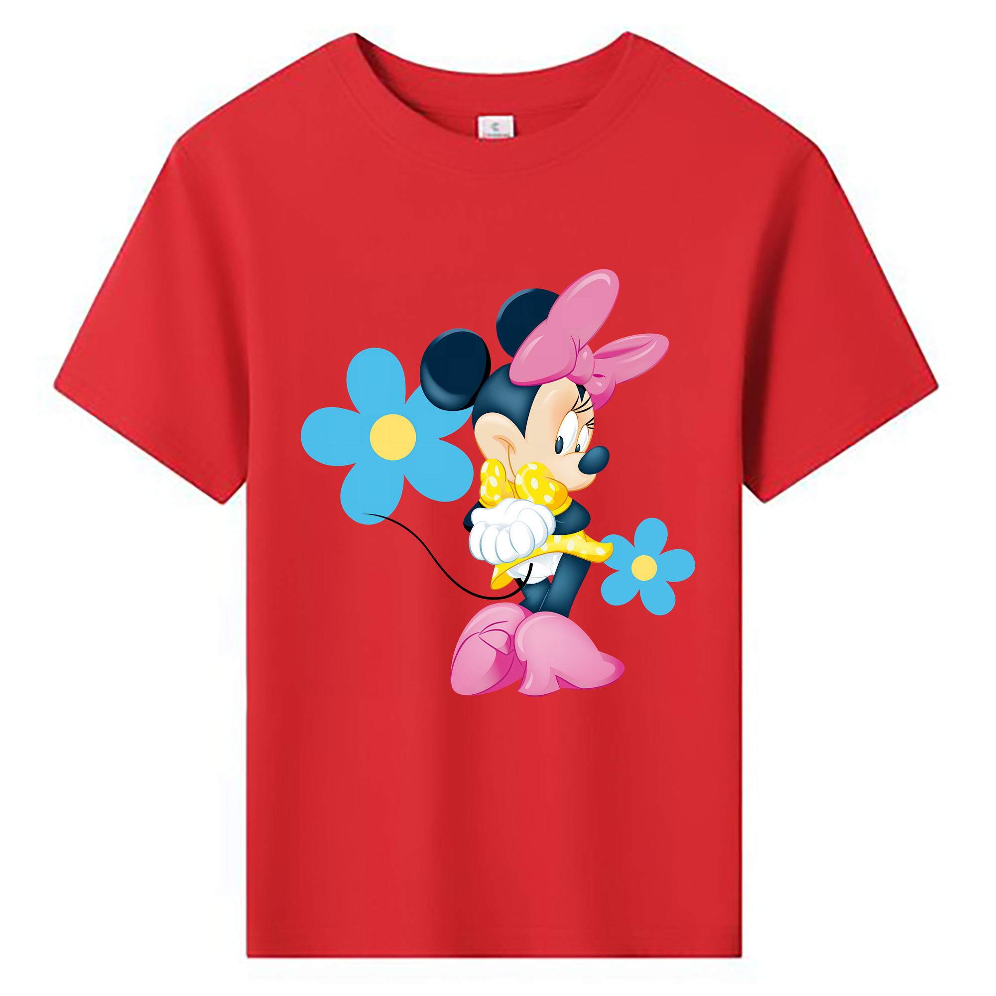 （画像用） ミッキーマウス Mickey Mouse 綿100％キッズTシャツ（フロントプリント）