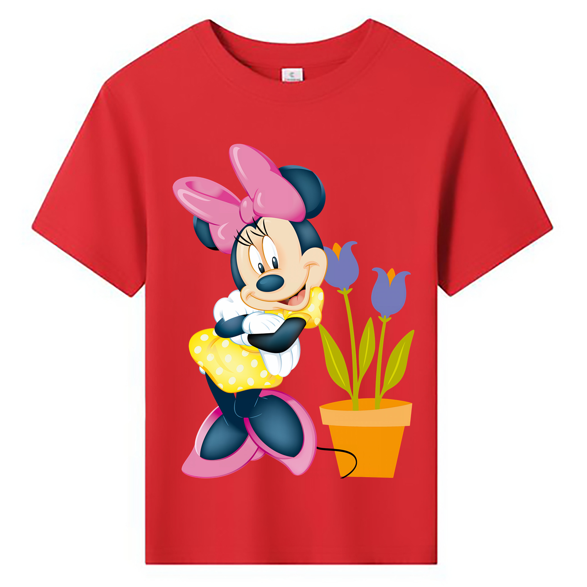（画像用） ミッキーマウス Mickey Mouse 綿100％キッズTシャツ（フロントプリント）