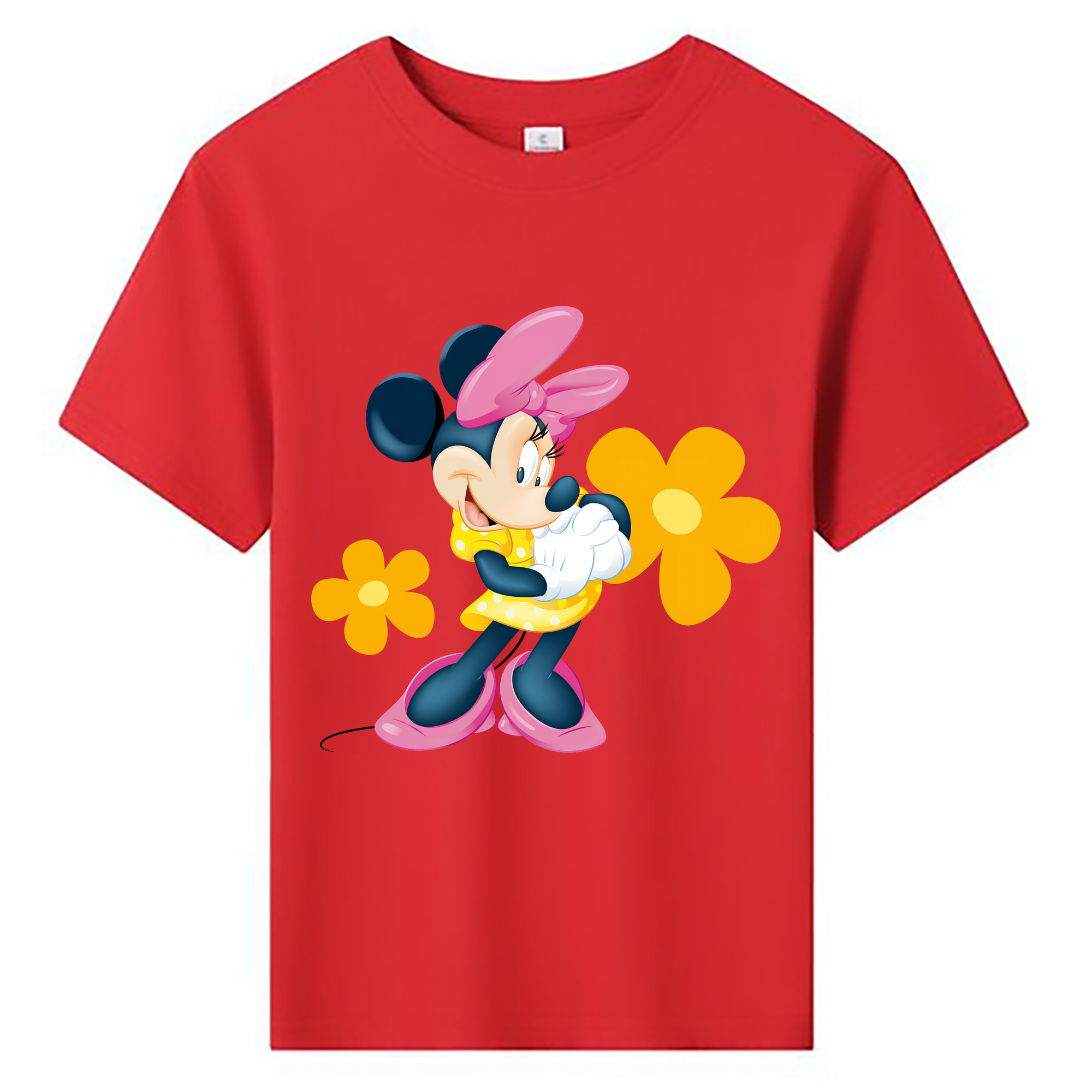 ミッキーマウス Mickey Mouse 綿100％キッズTシャツ（フロントプリント）