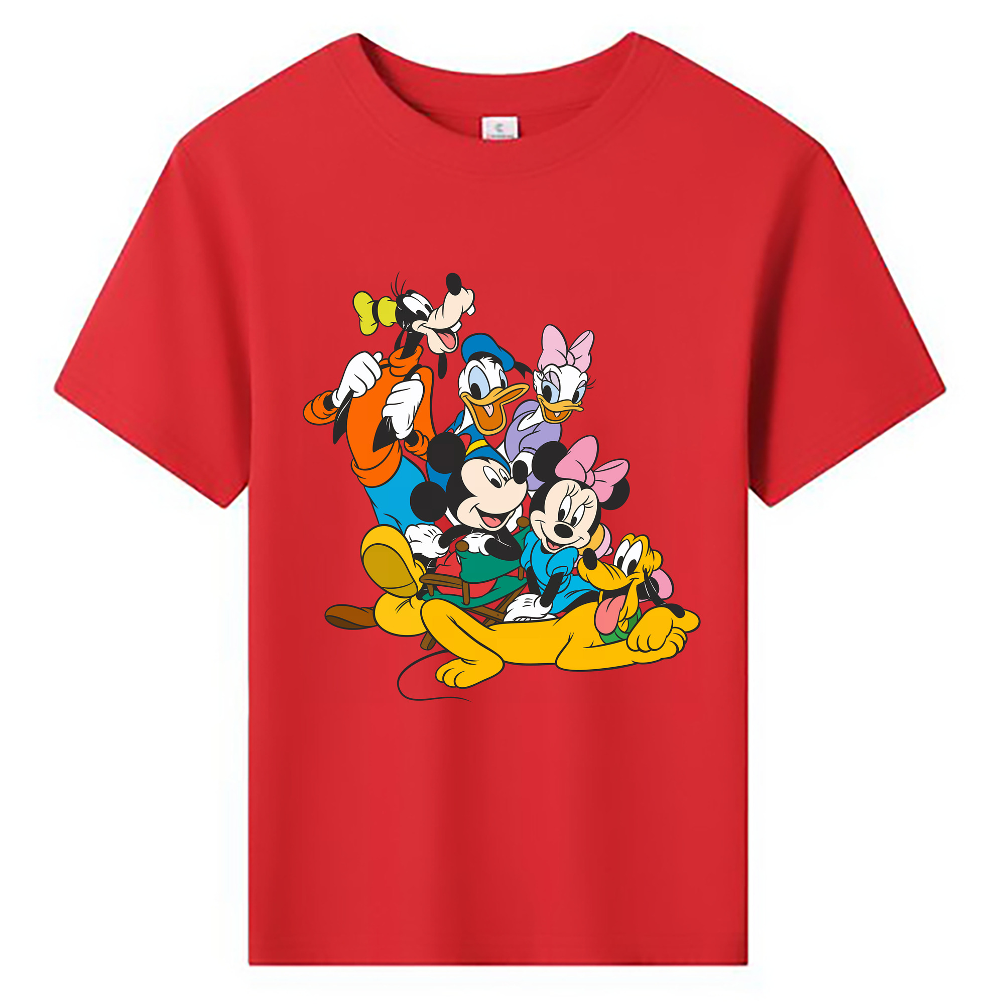 （画像用） ミッキーマウス Mickey Mouse 綿100％キッズTシャツ（フロントプリント）