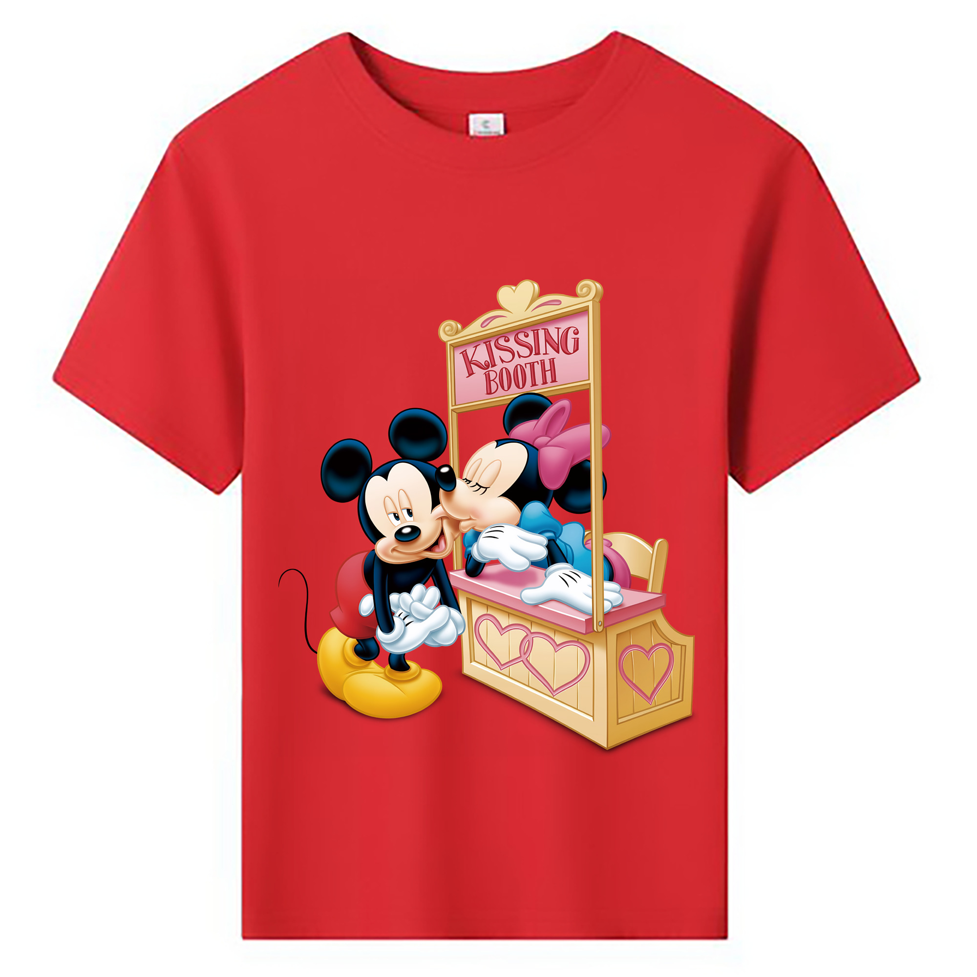 ミッキーマウス Mickey Mouse 綿100％キッズTシャツ（フロントプリント）