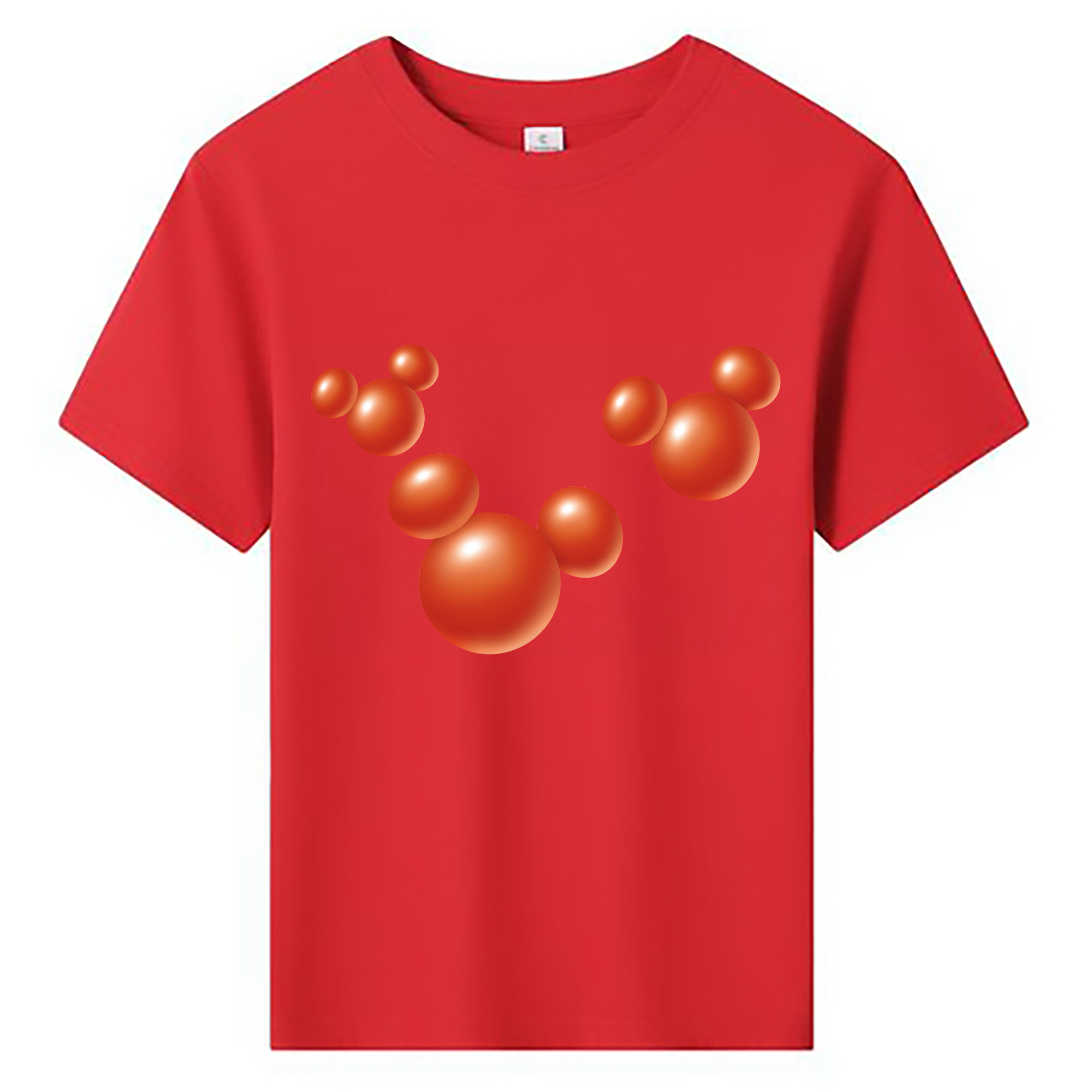 （画像用） ミッキーマウス Mickey Mouse 綿100％キッズTシャツ（フロントプリント）