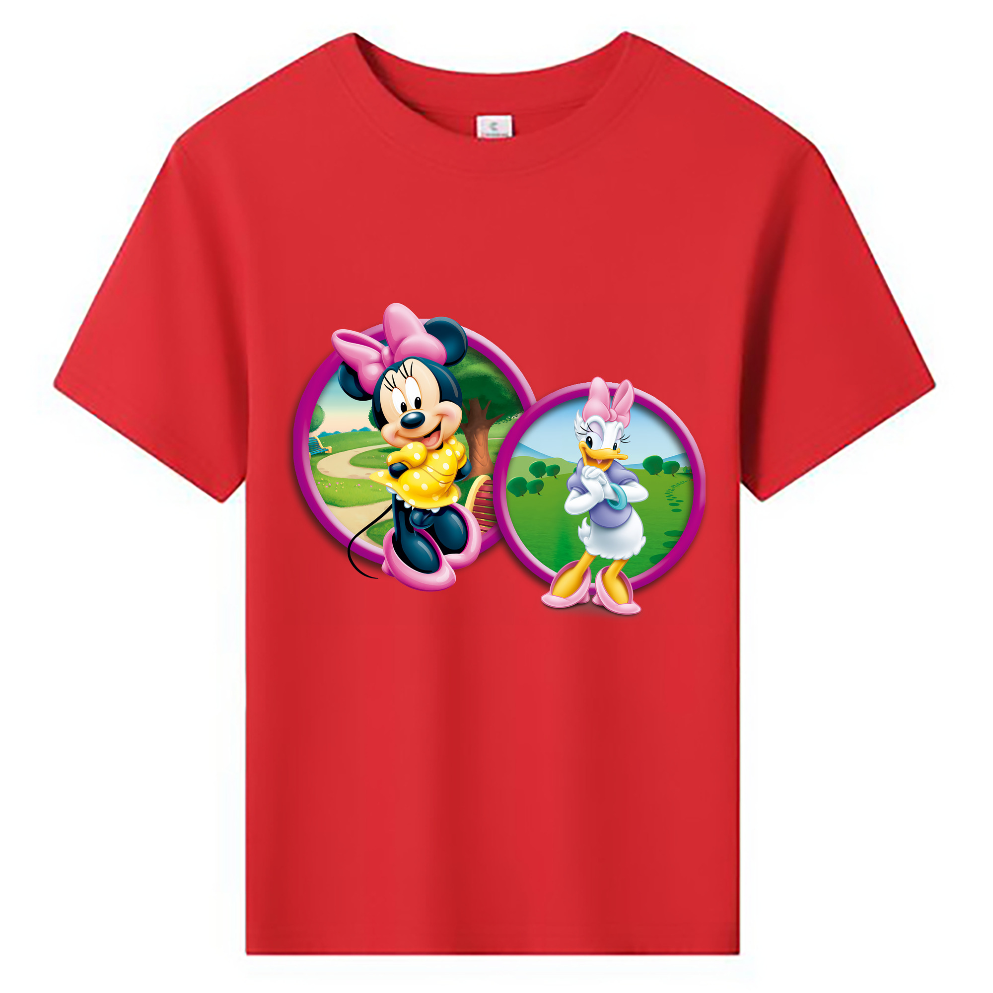 （画像用） ミッキーマウス Mickey Mouse 綿100％キッズTシャツ（フロントプリント）