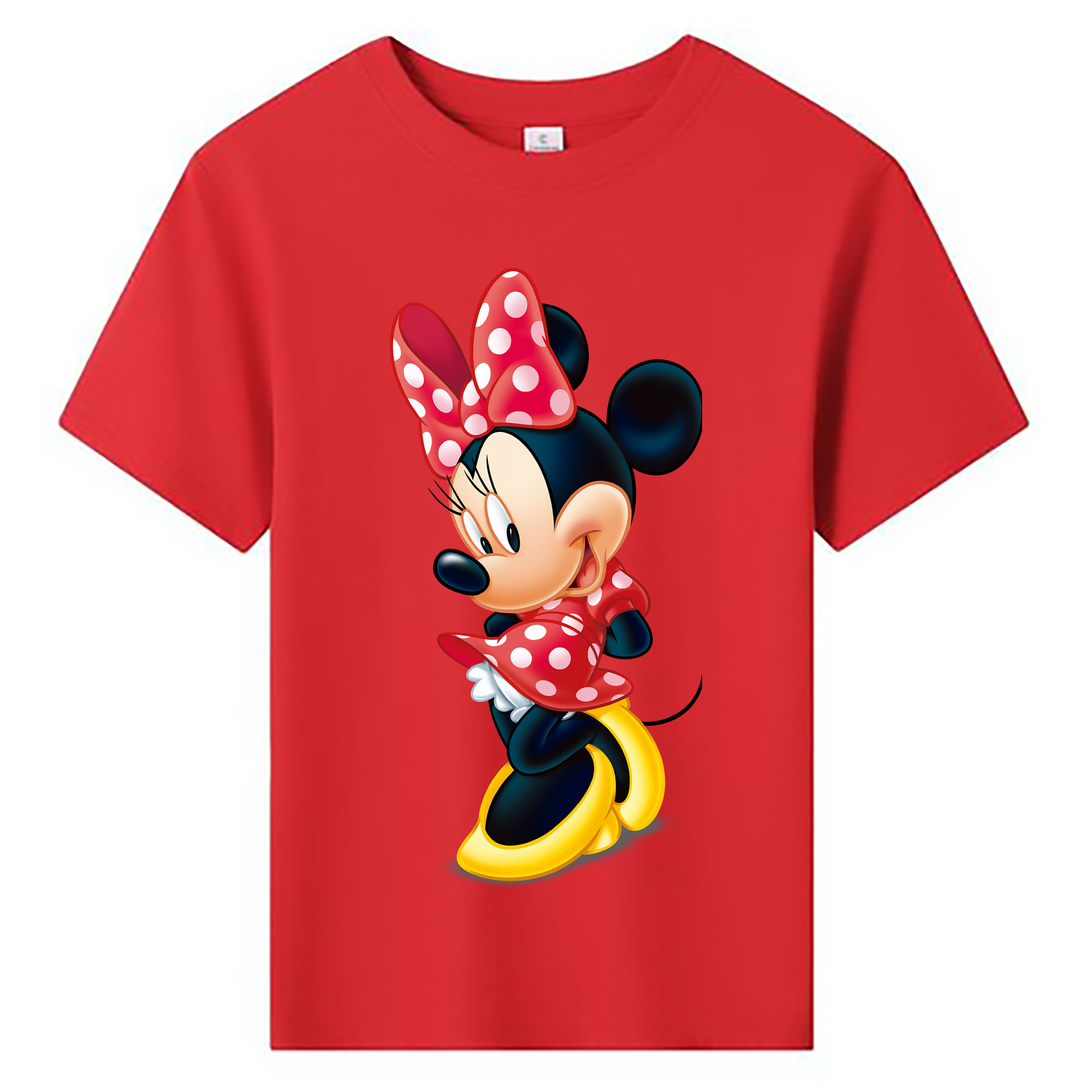 （画像用） ミッキーマウス Mickey Mouse 綿100％キッズTシャツ（フロントプリント）