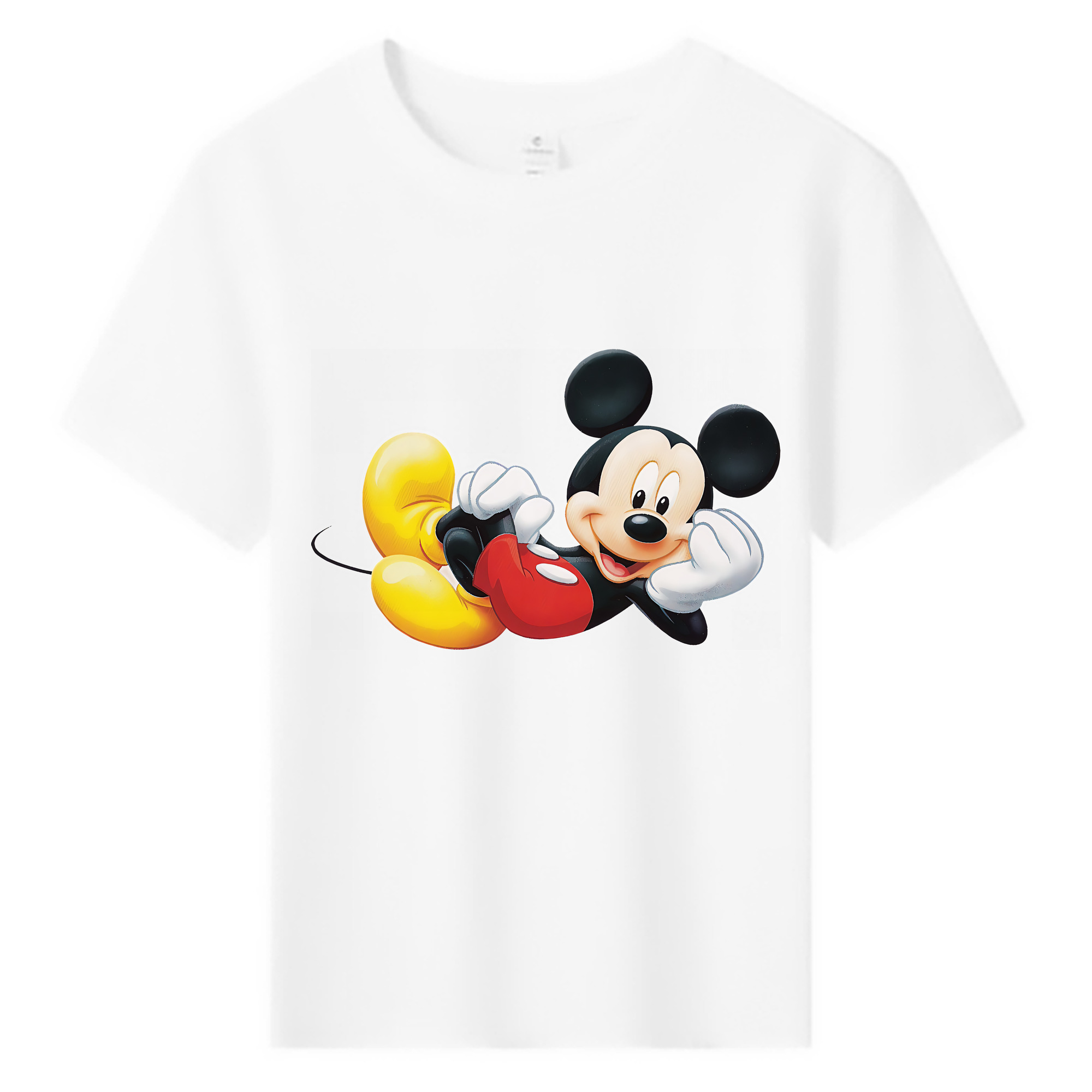 （画像用） ミッキーマウス Mickey Mouse 綿100％キッズTシャツ（フロントプリント）