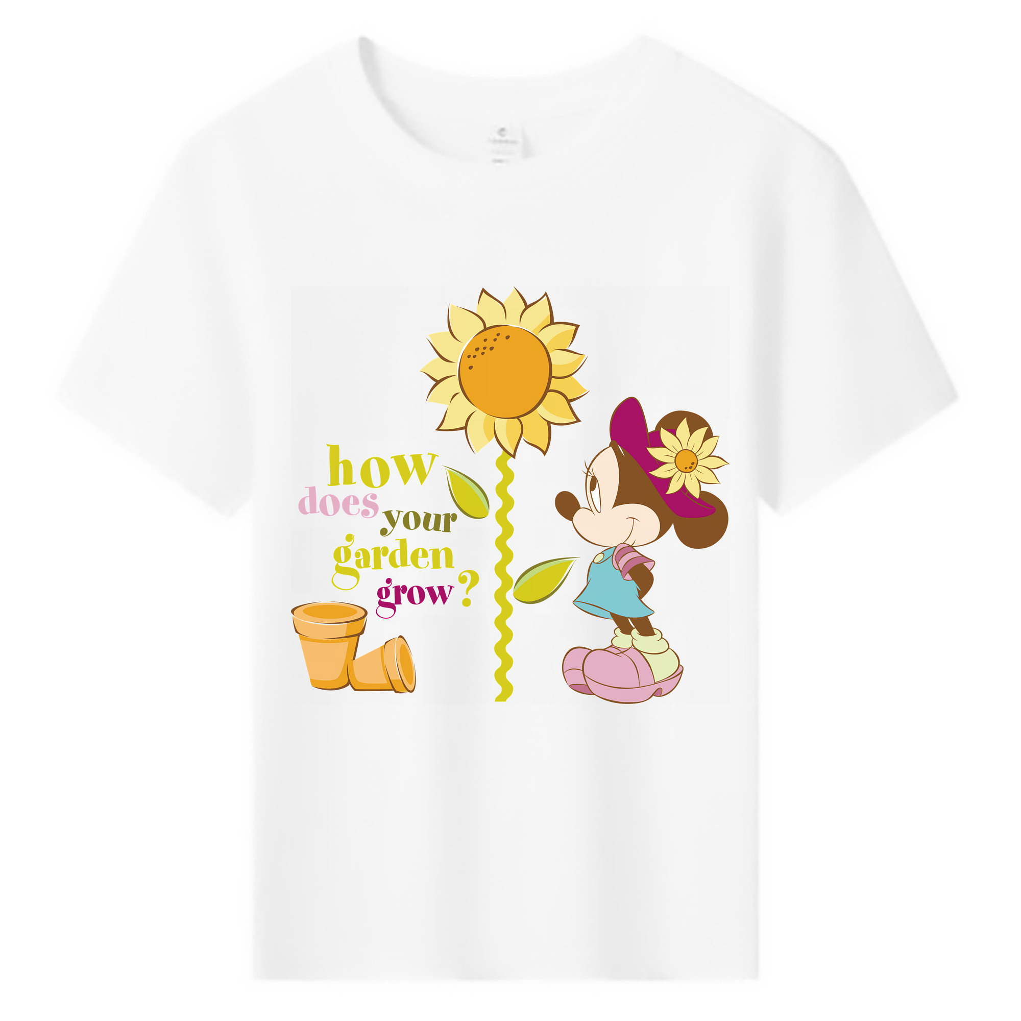 （画像用） ミッキーマウス Mickey Mouse 綿100％キッズTシャツ（フロントプリント）