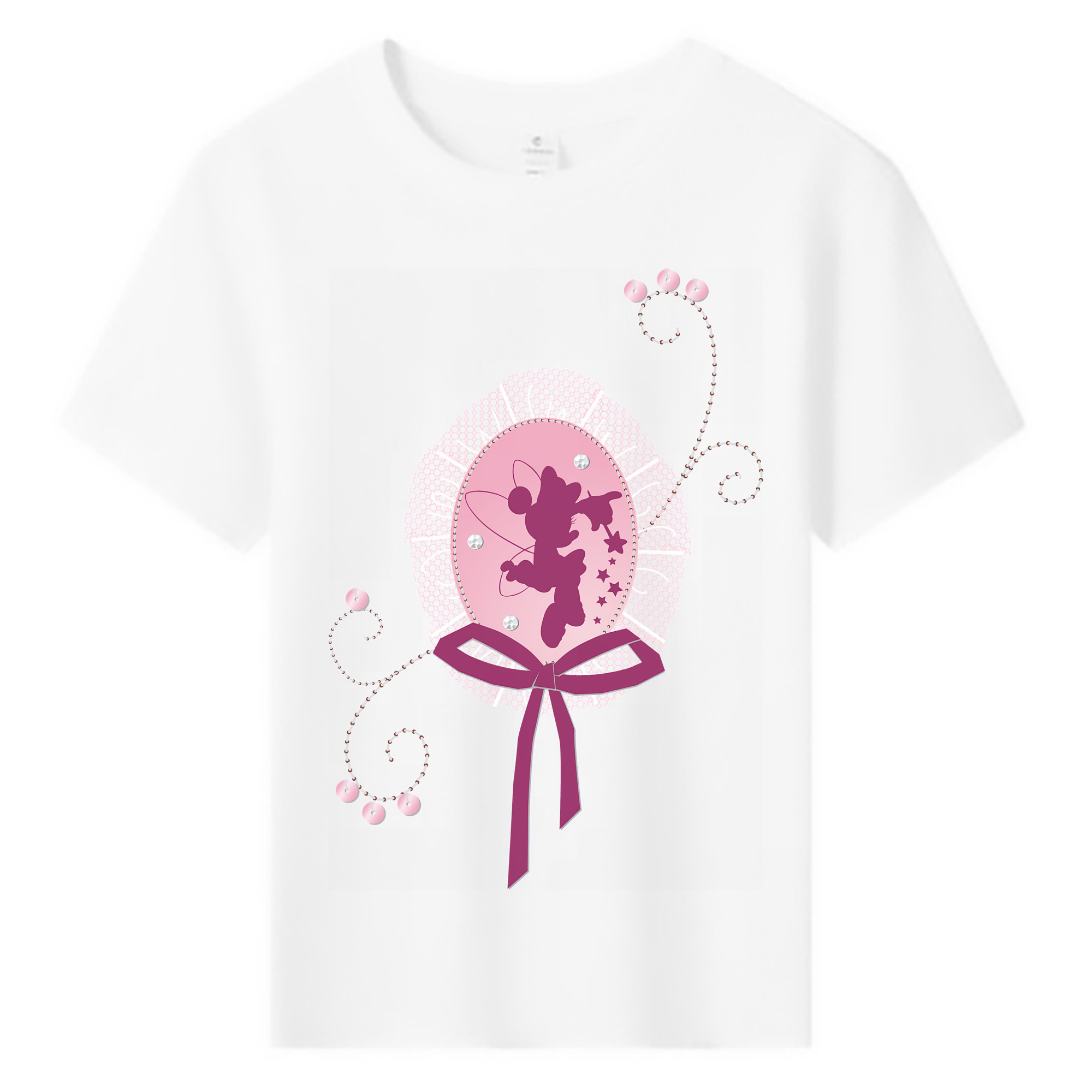 （画像用） ミッキーマウス Mickey Mouse 綿100％キッズTシャツ（フロントプリント）