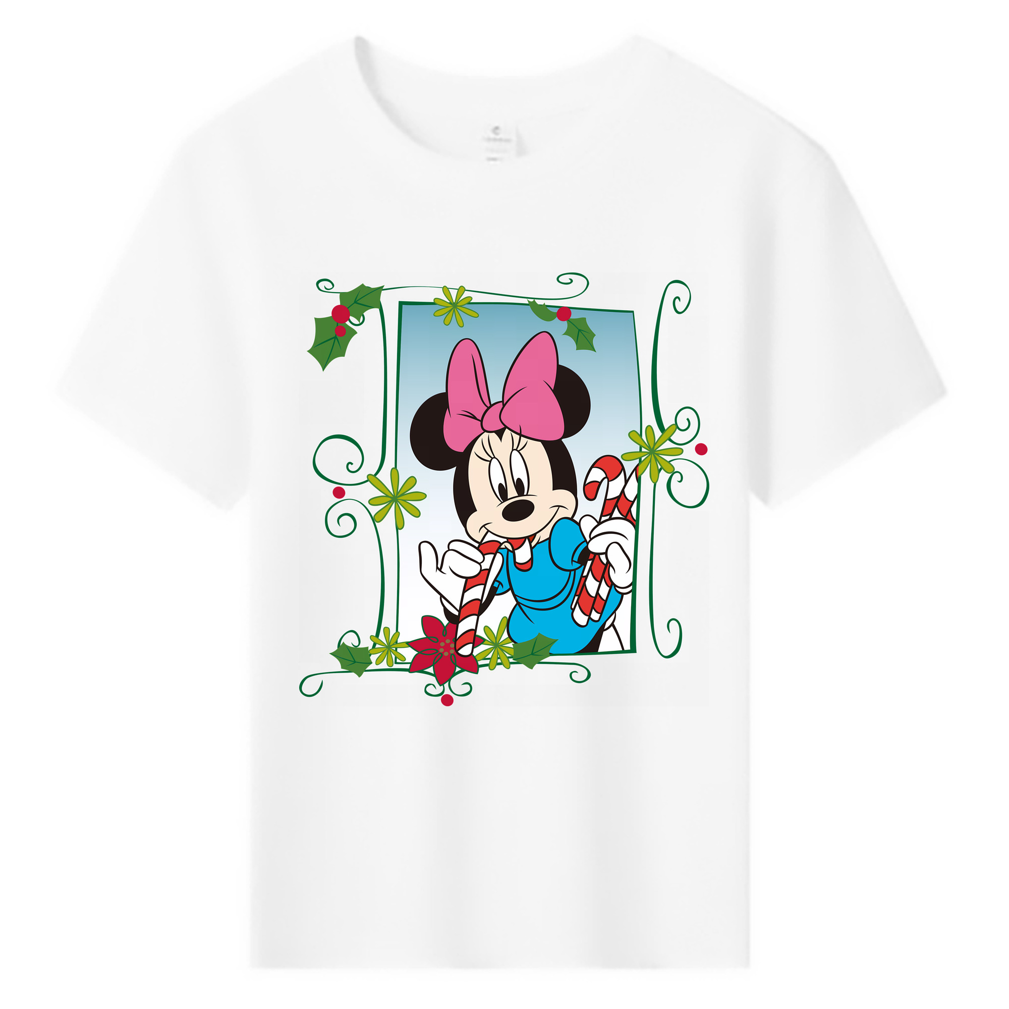 （画像用） ミッキーマウス Mickey Mouse 綿100％キッズTシャツ（フロントプリント）