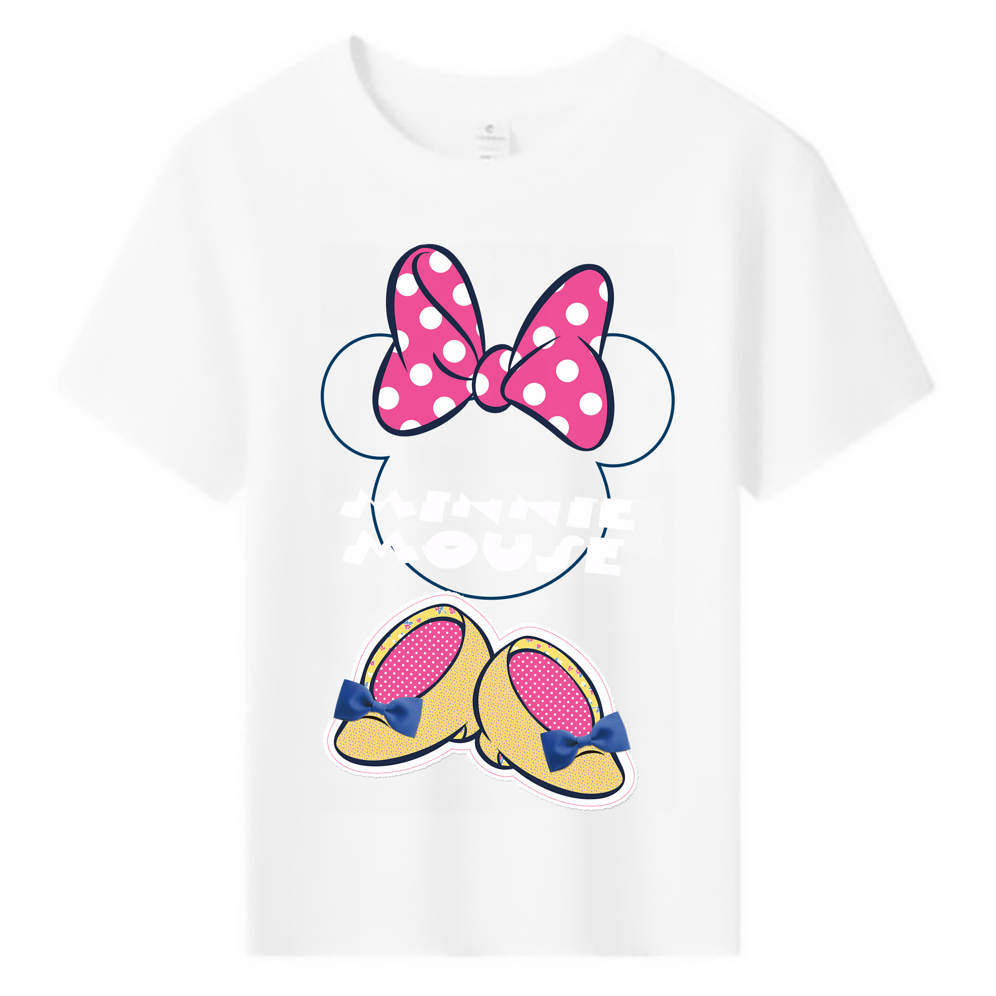 （画像用） ミッキーマウス Mickey Mouse 綿100％キッズTシャツ（フロントプリント）