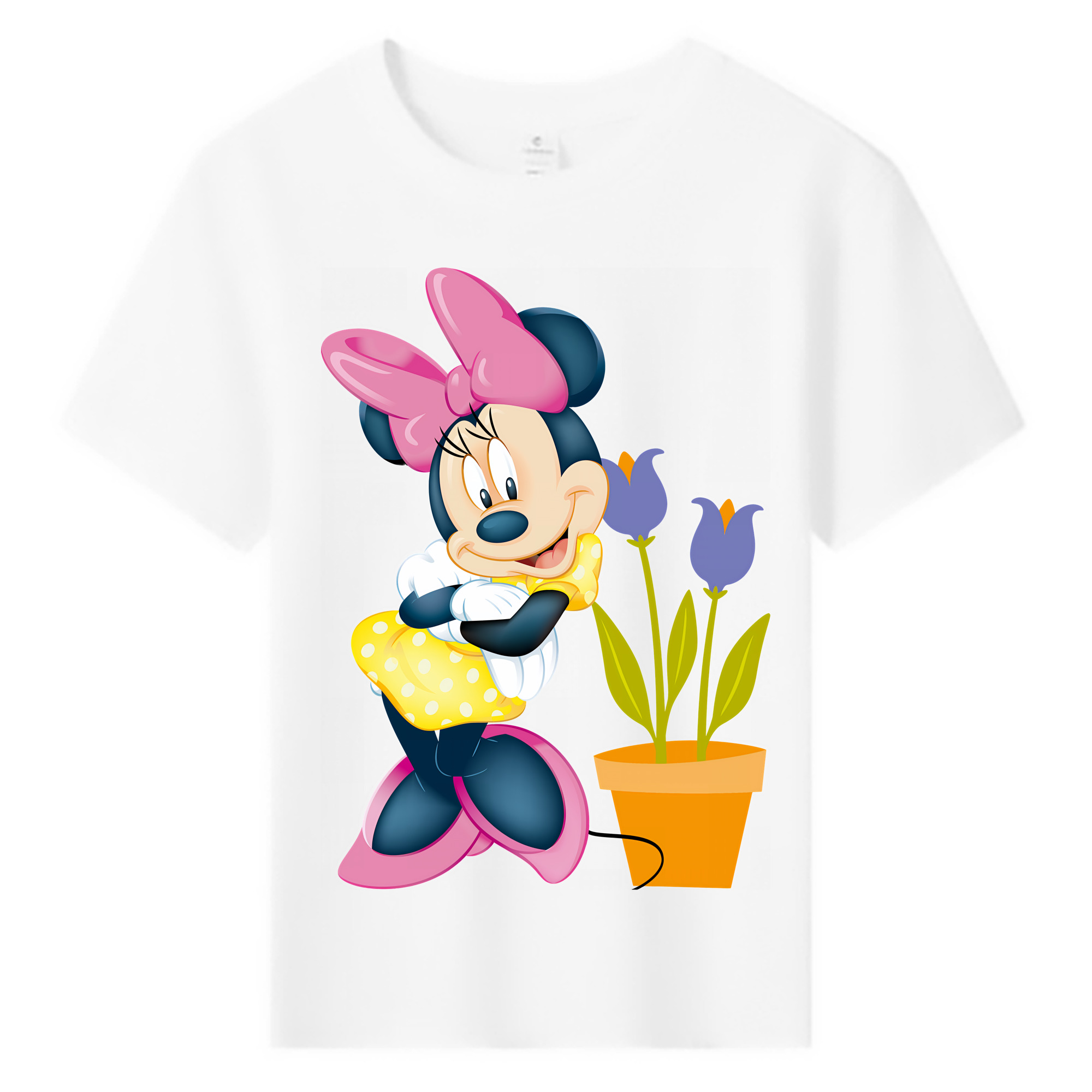（画像用） ミッキーマウス Mickey Mouse 綿100％キッズTシャツ（フロントプリント）