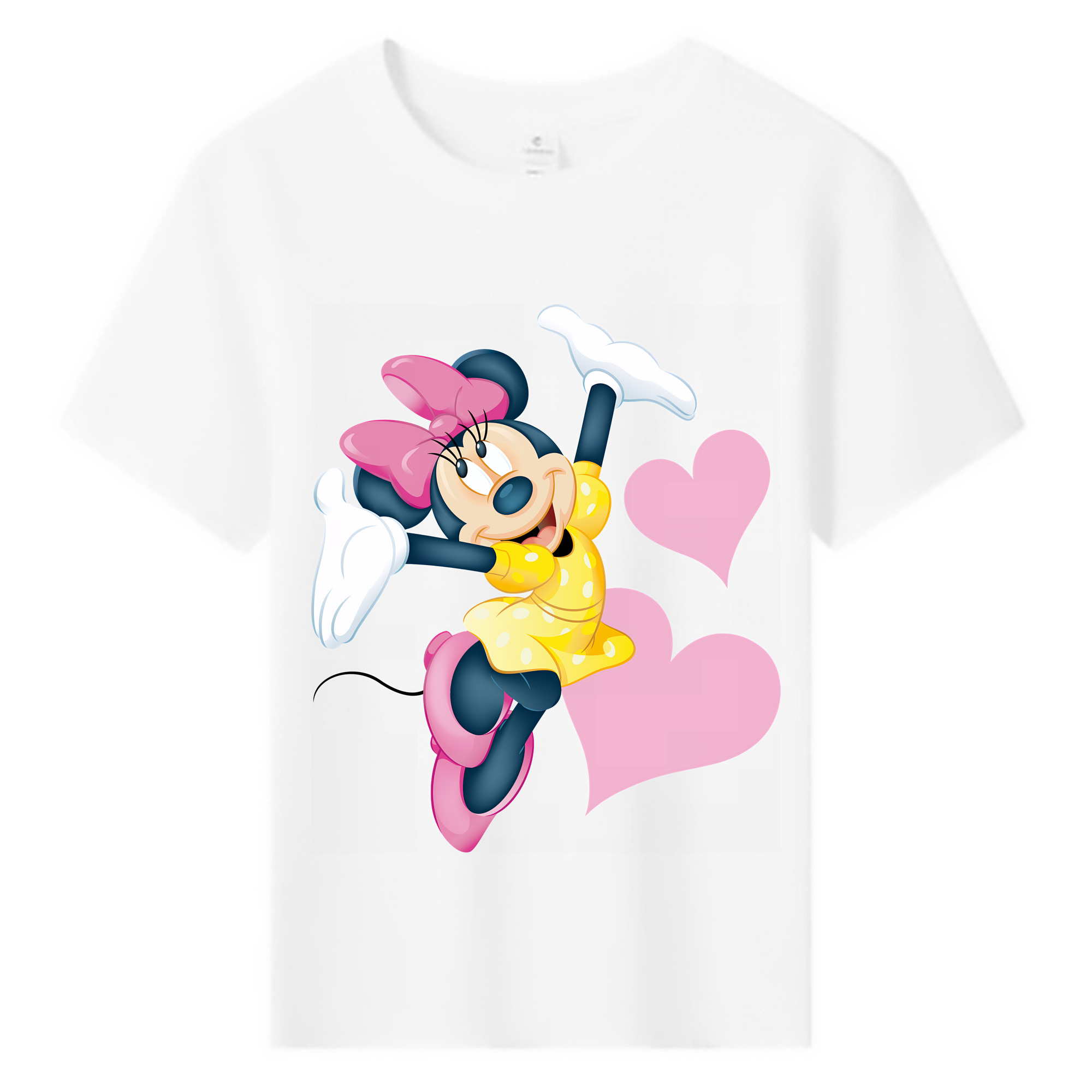 （画像用） ミッキーマウス Mickey Mouse 綿100％キッズTシャツ（フロントプリント）