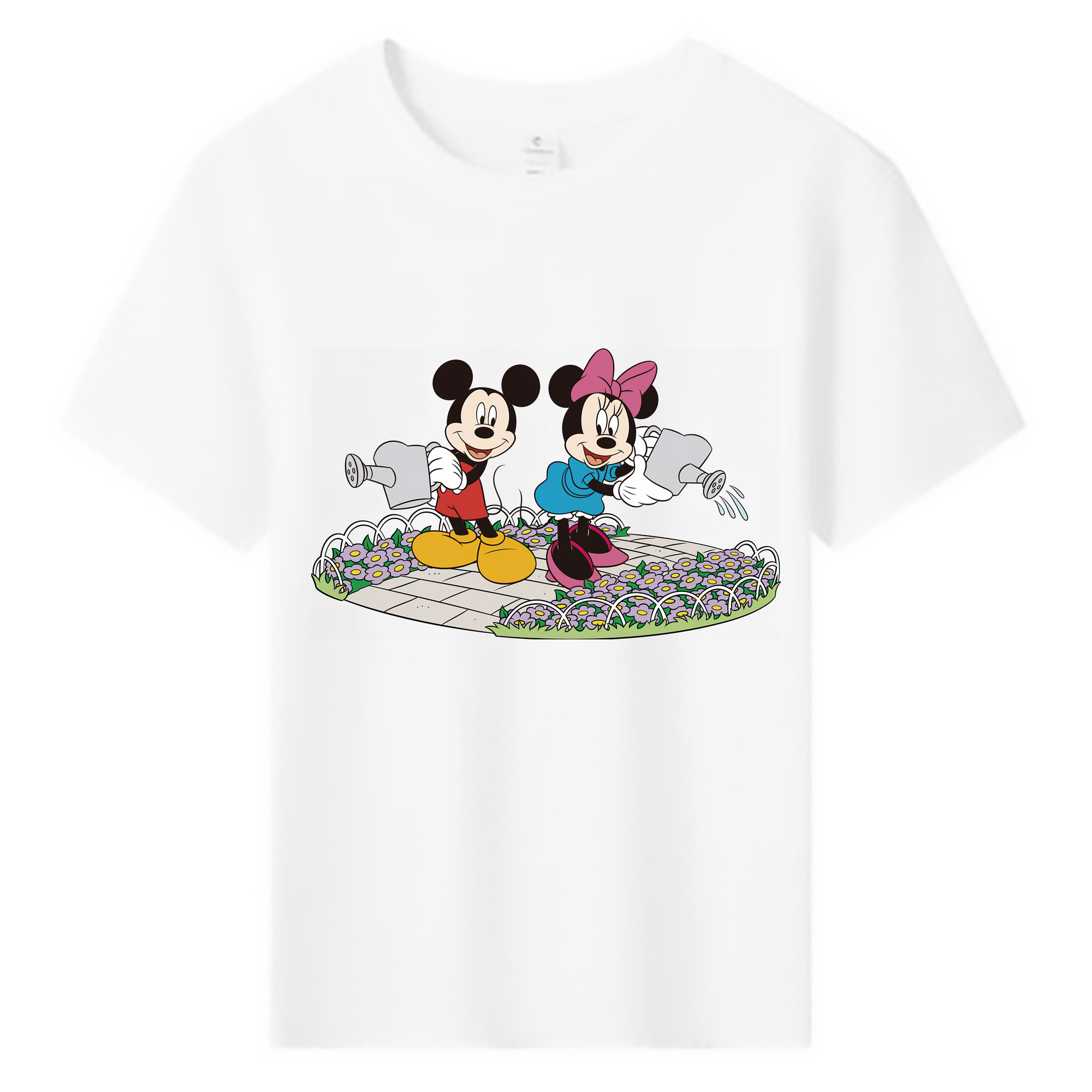 （画像用） ミッキーマウス Mickey Mouse 綿100％キッズTシャツ（フロントプリント）