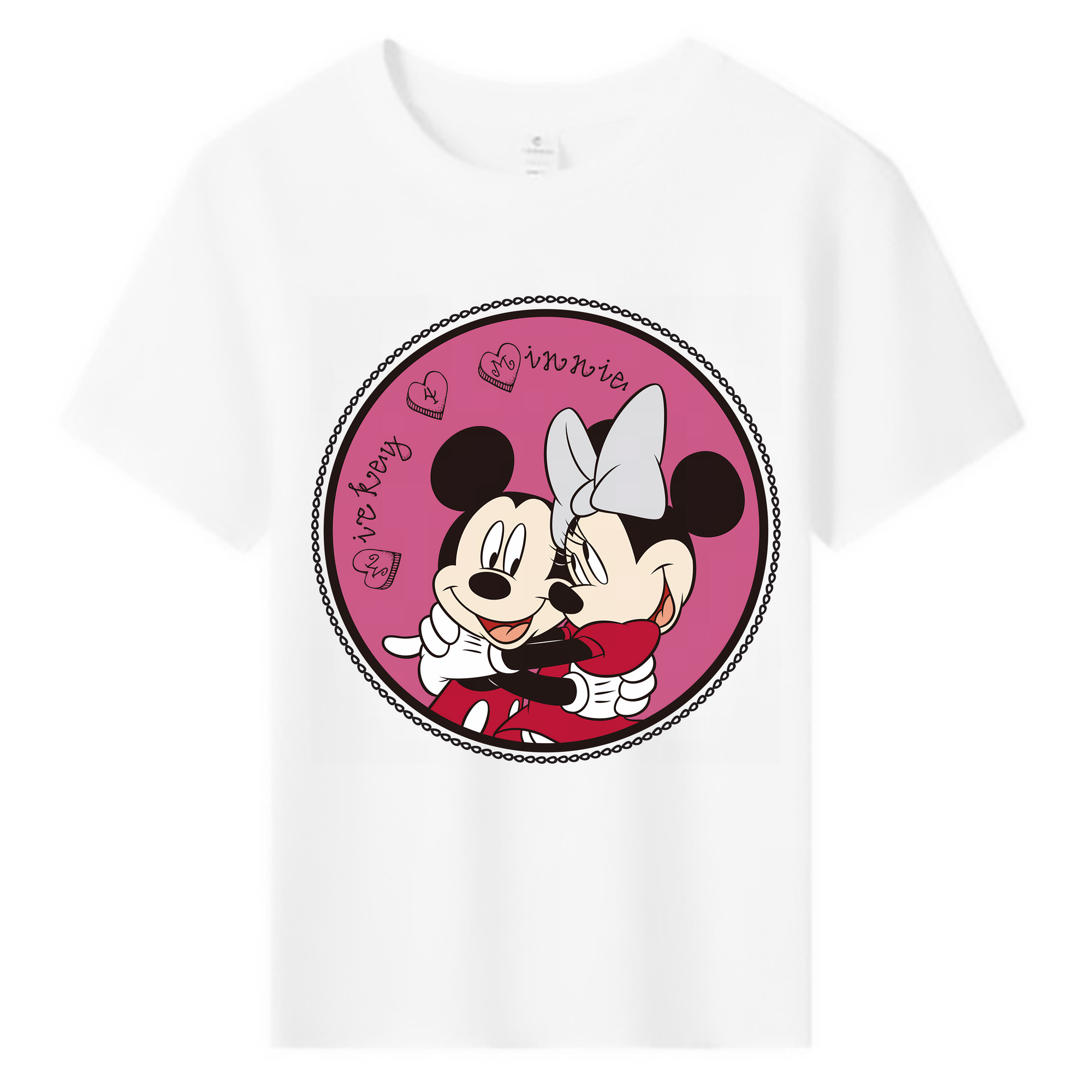 （画像用） ミッキーマウス Mickey Mouse 綿100％キッズTシャツ（フロントプリント）