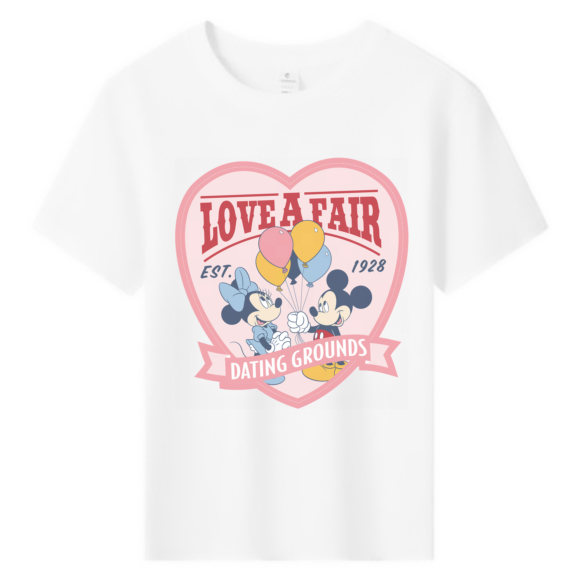 （画像用） ミッキーマウス Mickey Mouse 綿100％キッズTシャツ（フロントプリント）