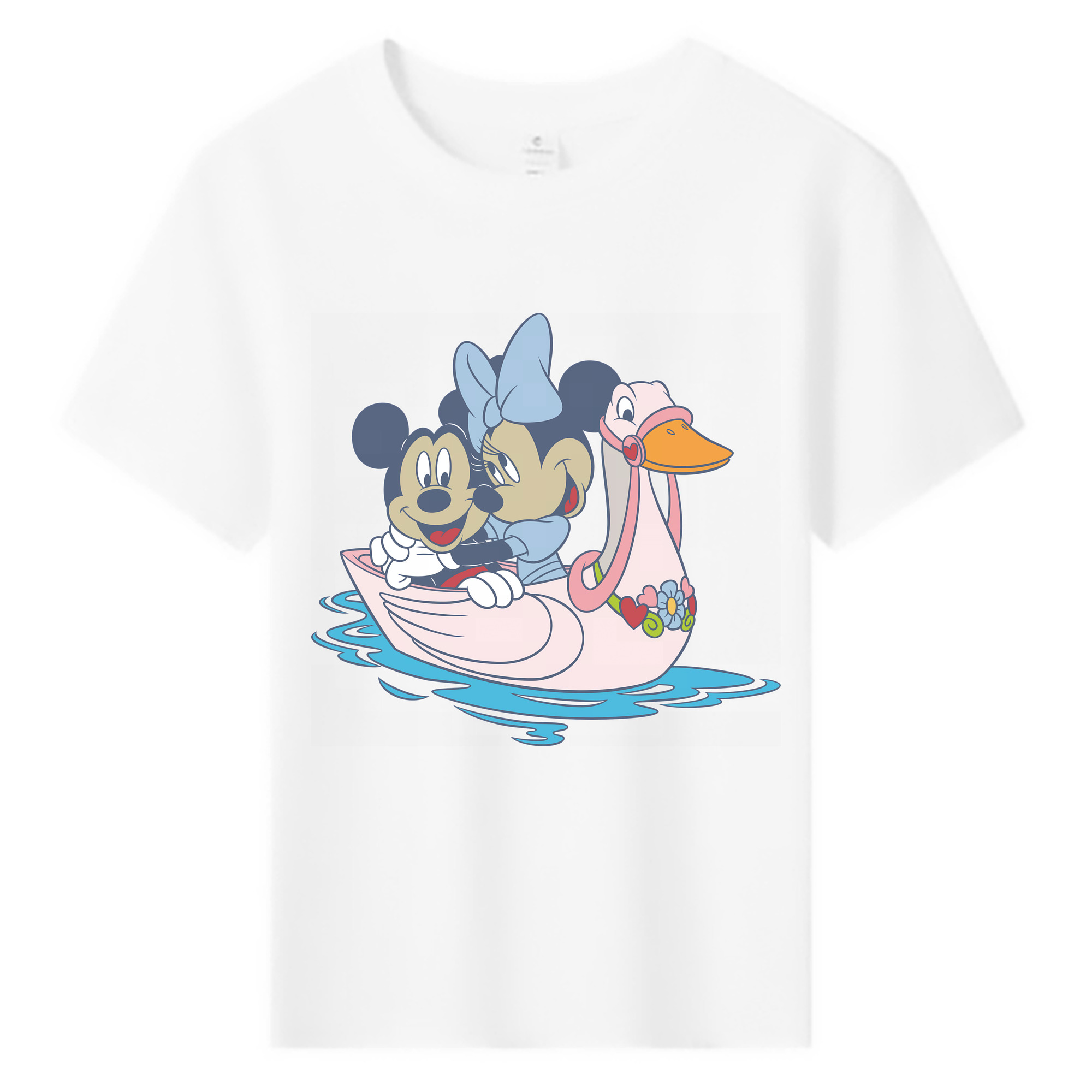 （画像用） ミッキーマウス Mickey Mouse 綿100％キッズTシャツ（フロントプリント）