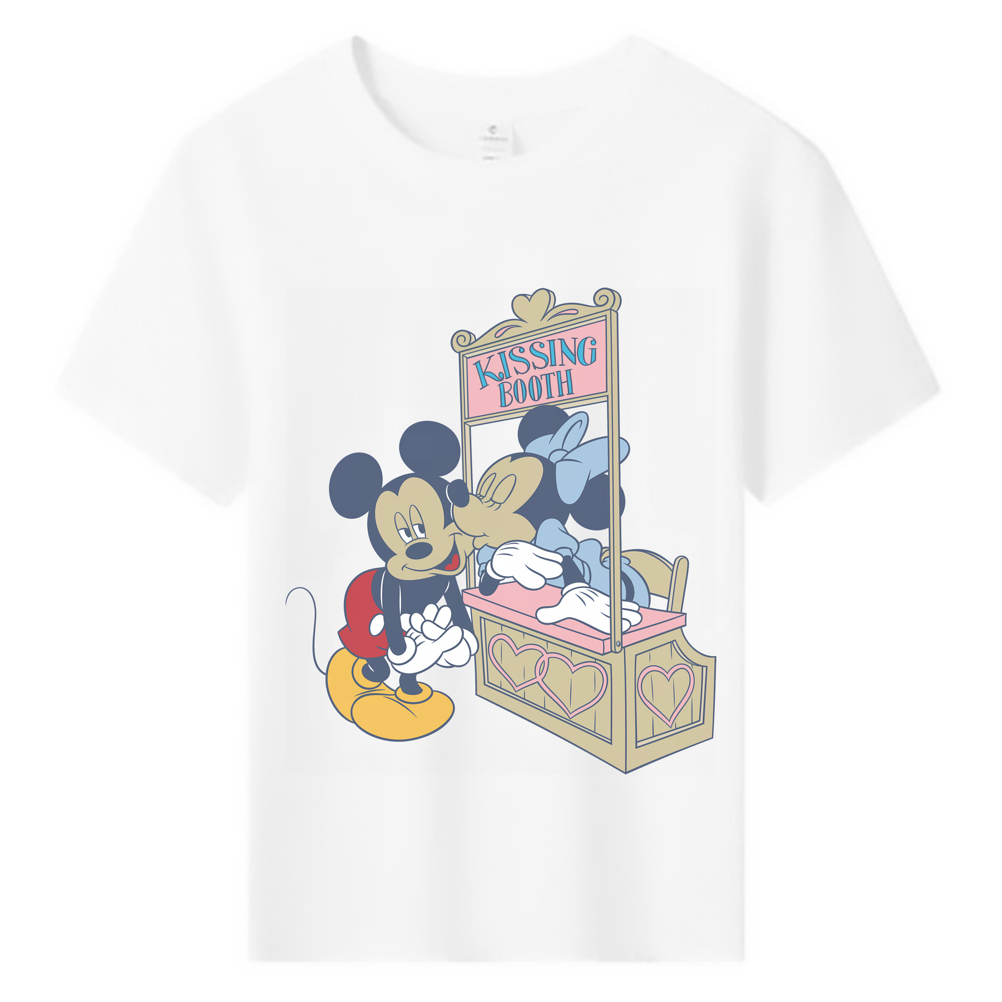 （画像用） ミッキーマウス Mickey Mouse 綿100％キッズTシャツ（フロントプリント）