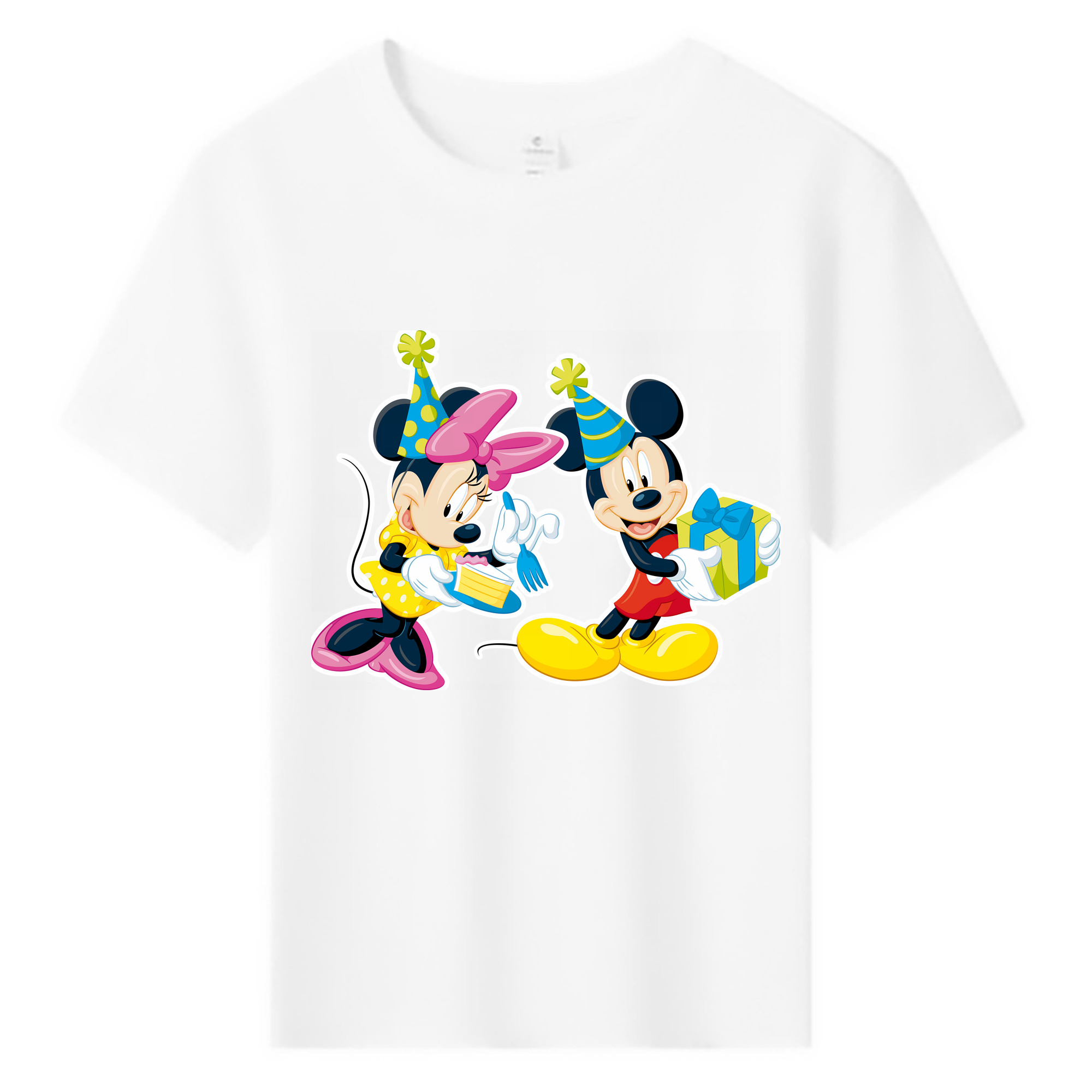 （画像用） ミッキーマウス Mickey Mouse 綿100％キッズTシャツ（フロントプリント）