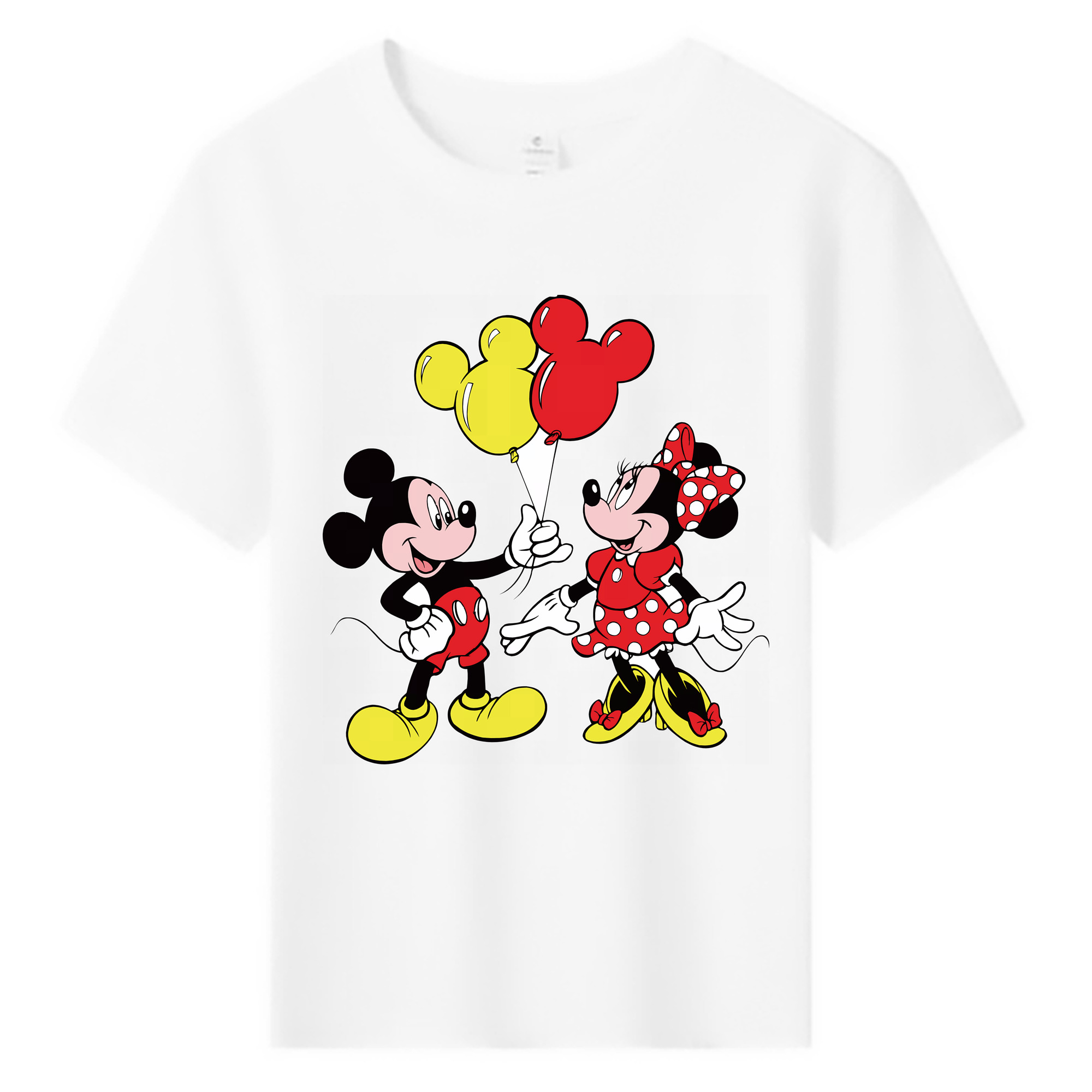 （画像用） ミッキーマウス Mickey Mouse 綿100％キッズTシャツ（フロントプリント）