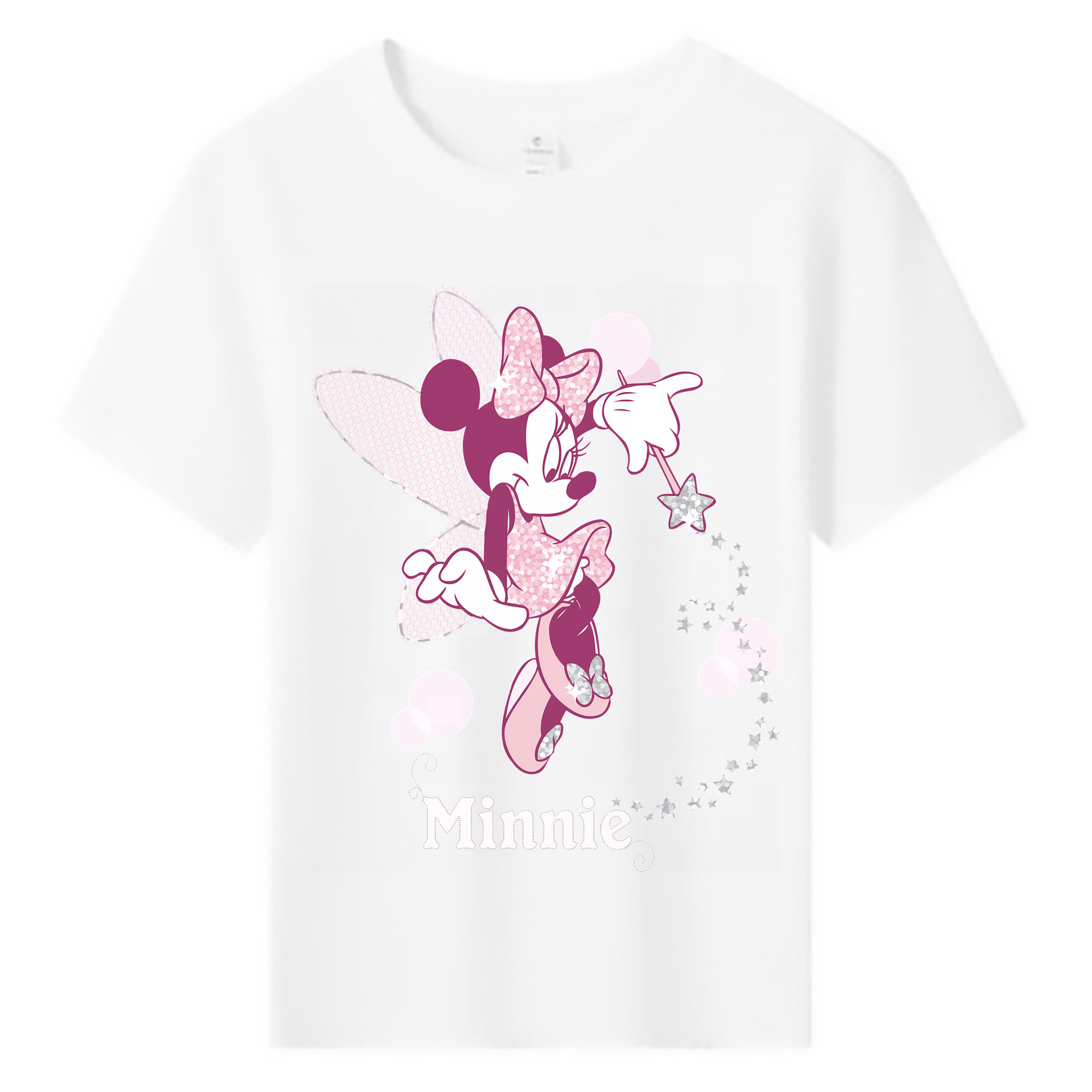 （画像用） ミッキーマウス Mickey Mouse 綿100％キッズTシャツ（フロントプリント）