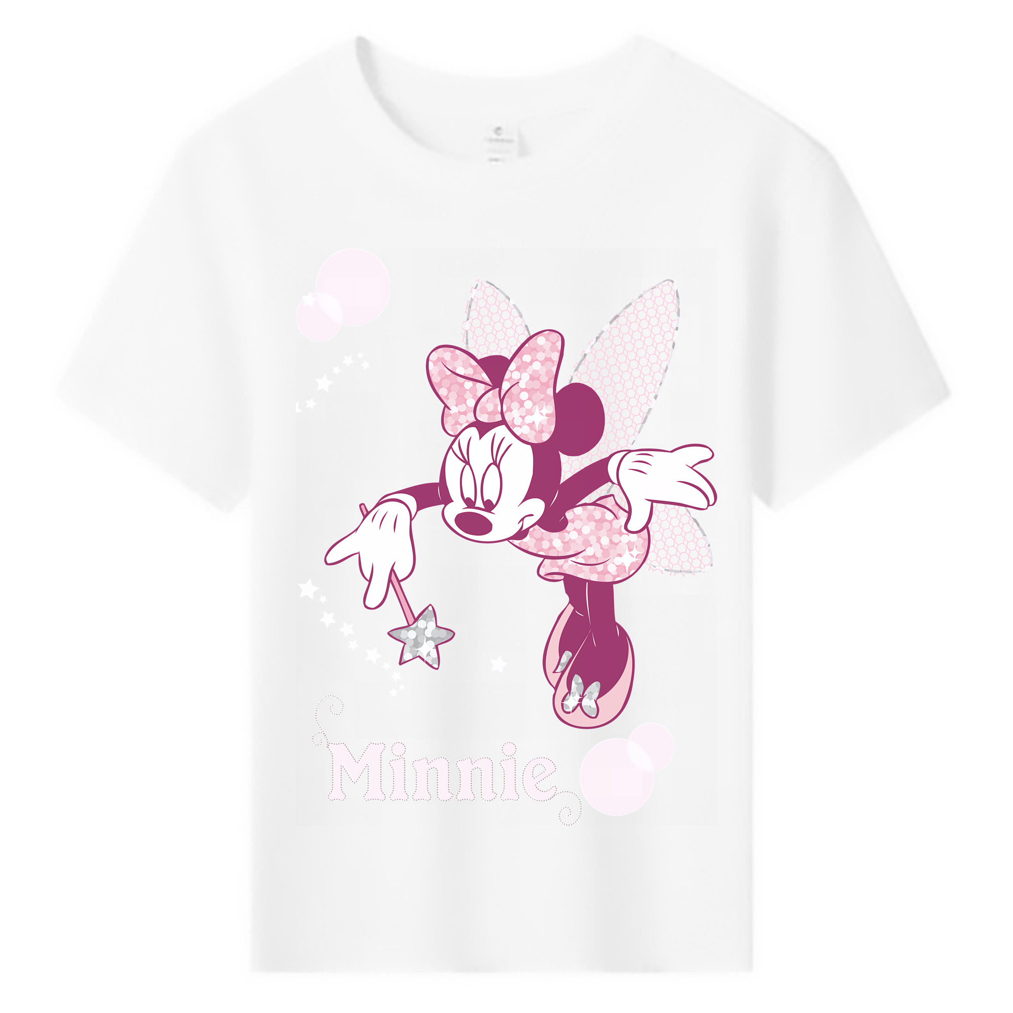 （画像用） ミッキーマウス Mickey Mouse 綿100％キッズTシャツ（フロントプリント）