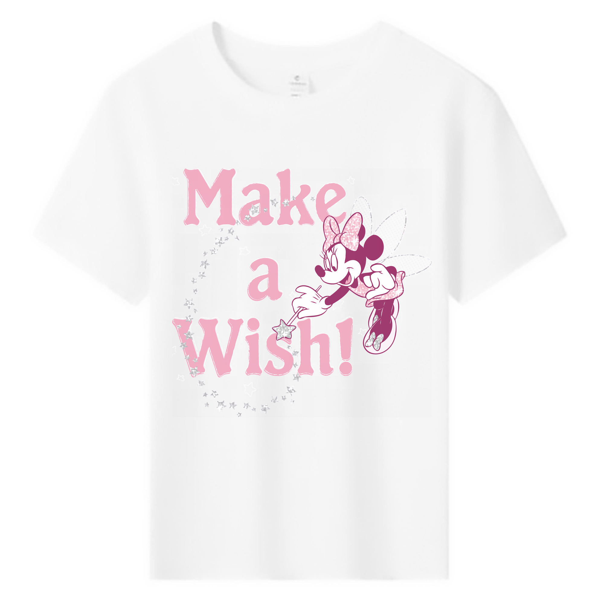 （画像用） ミッキーマウス Mickey Mouse 綿100％キッズTシャツ（フロントプリント）