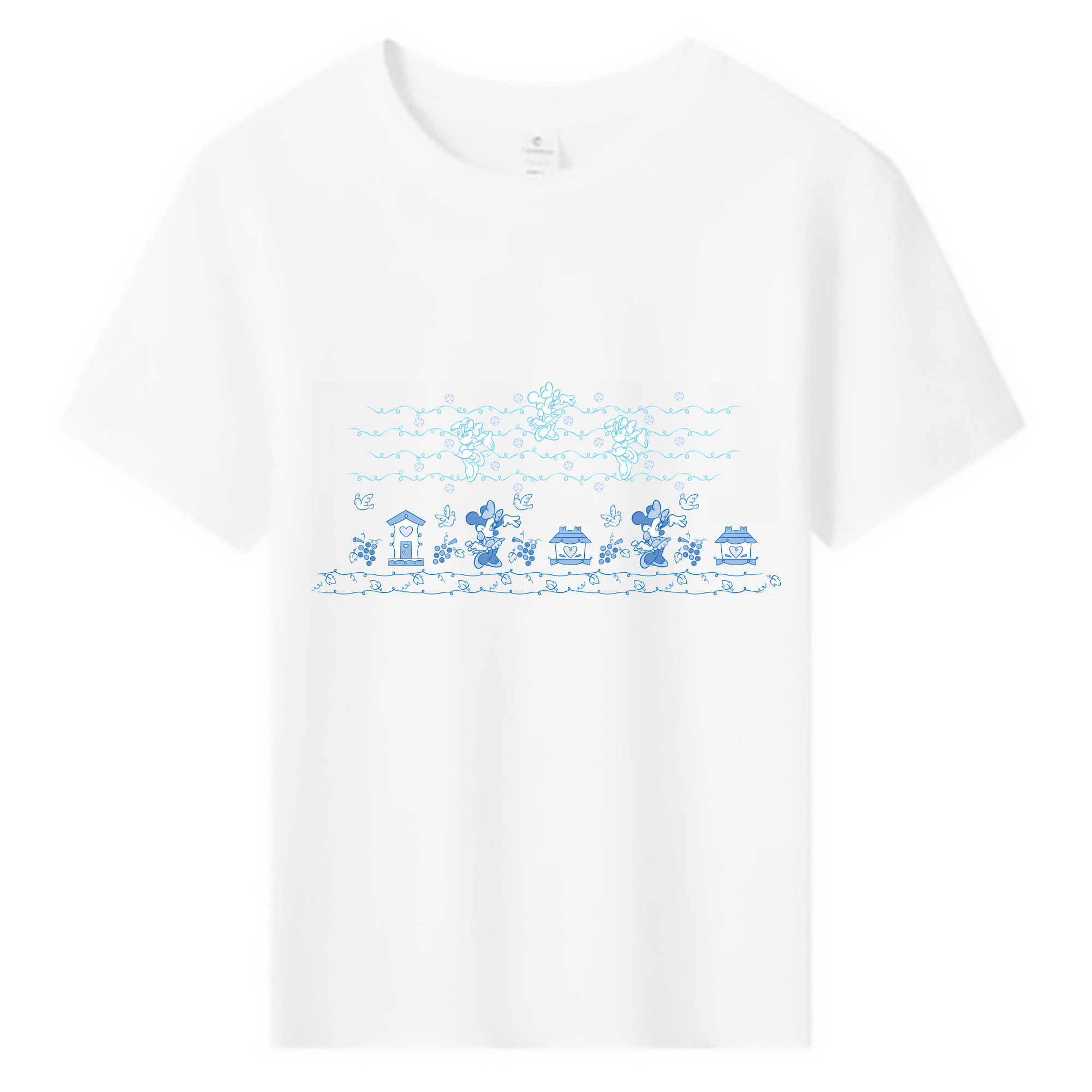 （画像用） ミッキーマウス Mickey Mouse 綿100％キッズTシャツ（フロントプリント）