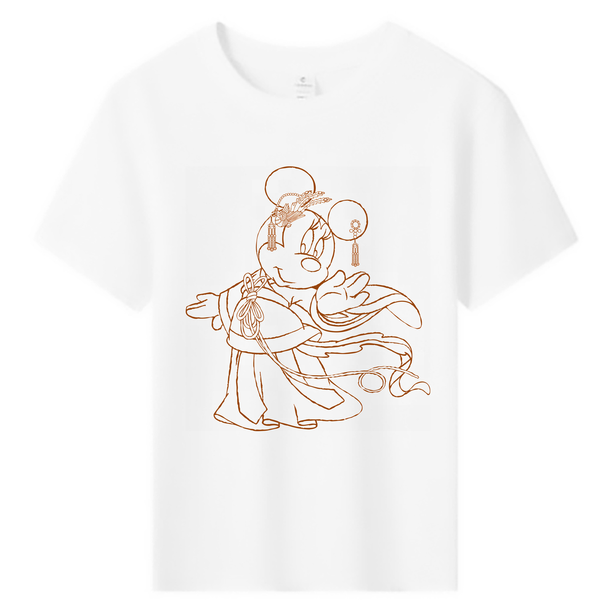 （画像用） ミッキーマウス Mickey Mouse 綿100％キッズTシャツ（フロントプリント）