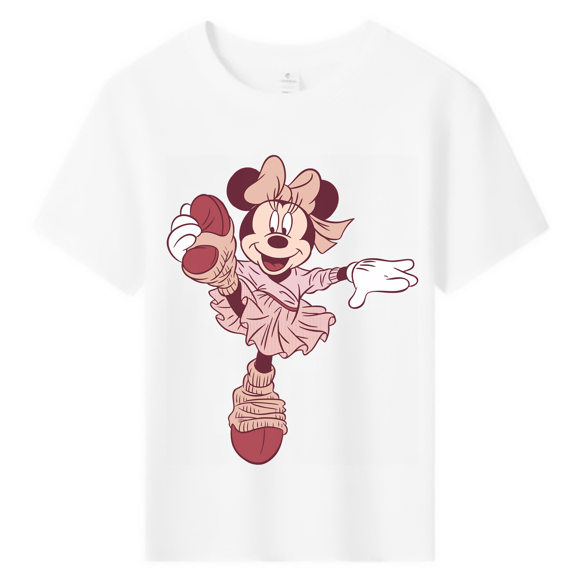 （画像用） ミッキーマウス Mickey Mouse 綿100％キッズTシャツ（フロントプリント）