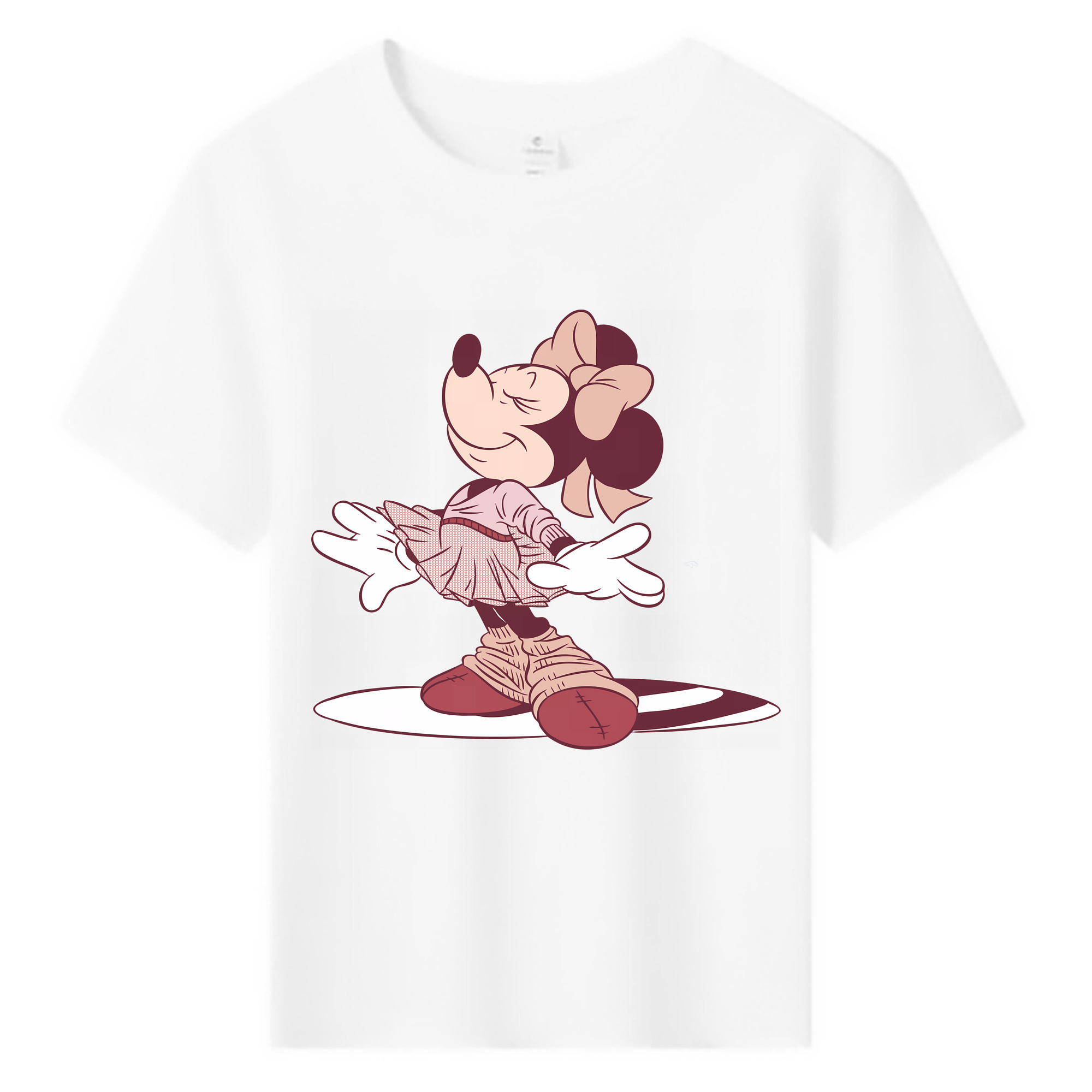 （画像用） ミッキーマウス Mickey Mouse 綿100％キッズTシャツ（フロントプリント）