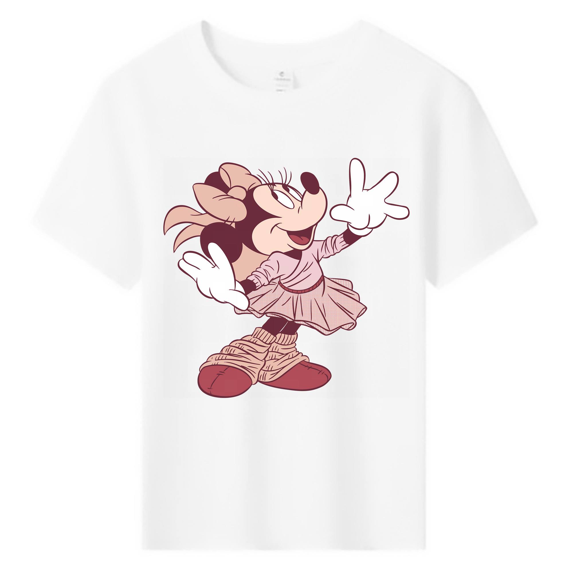 （画像用） ミッキーマウス Mickey Mouse 綿100％キッズTシャツ（フロントプリント）