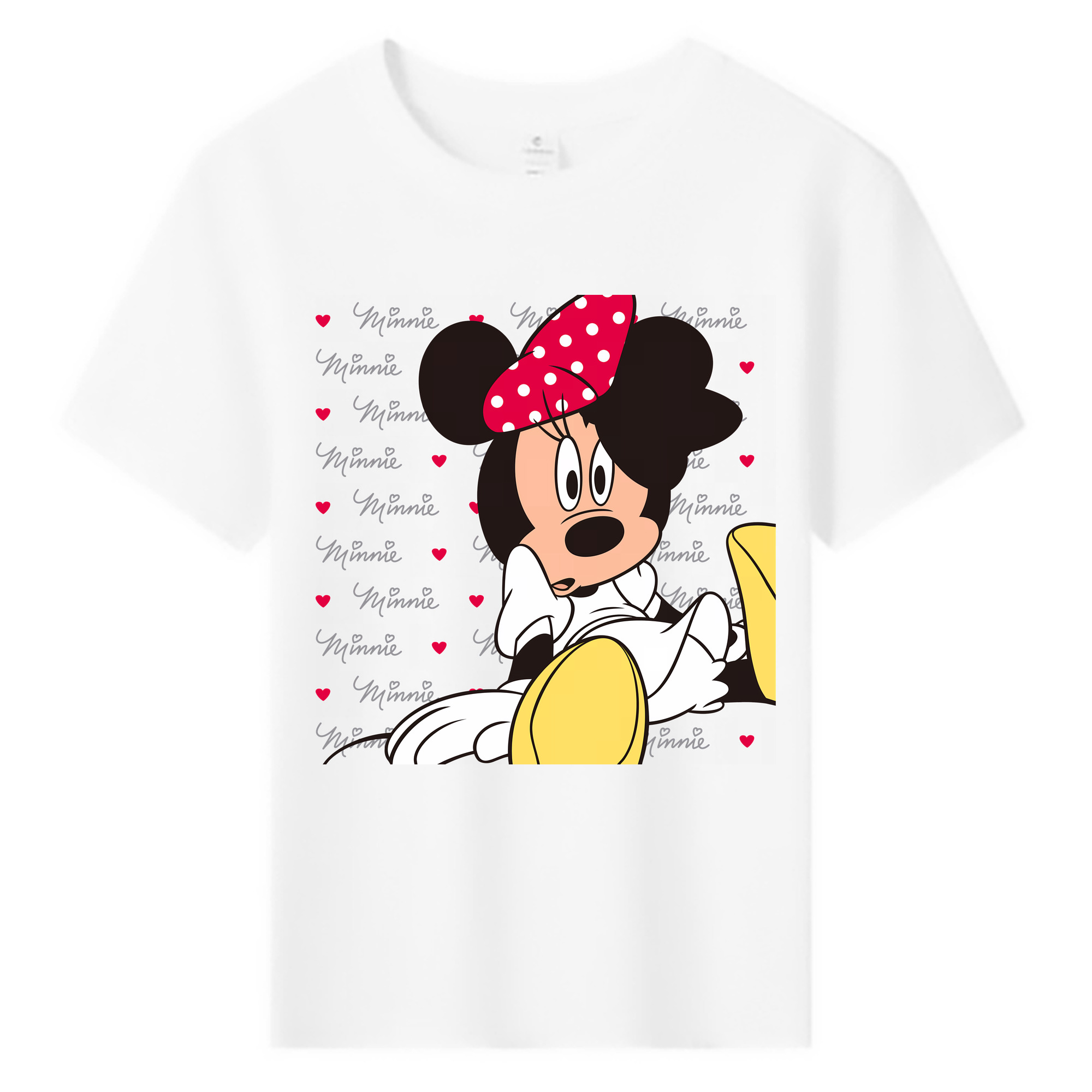 （画像用） ミッキーマウス Mickey Mouse 綿100％キッズTシャツ（フロントプリント）
