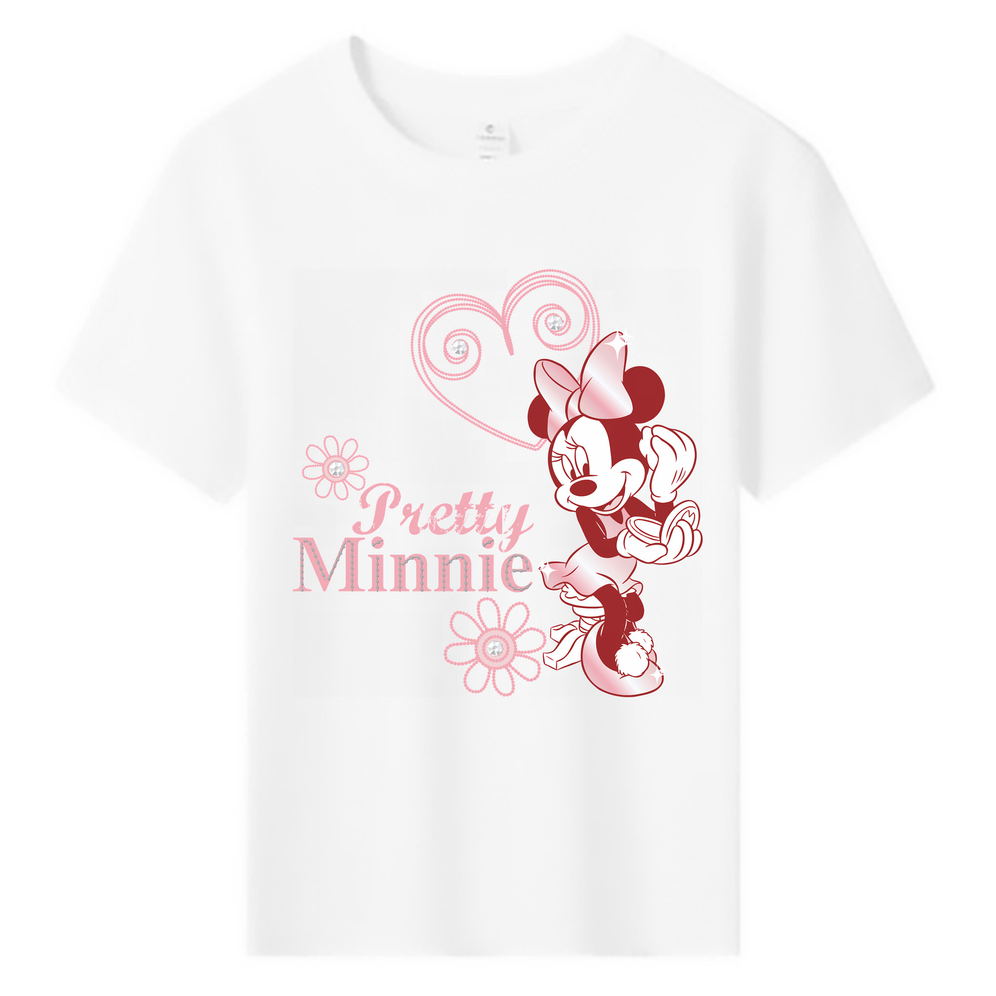 （画像用） ミッキーマウス Mickey Mouse 綿100％キッズTシャツ（フロントプリント）